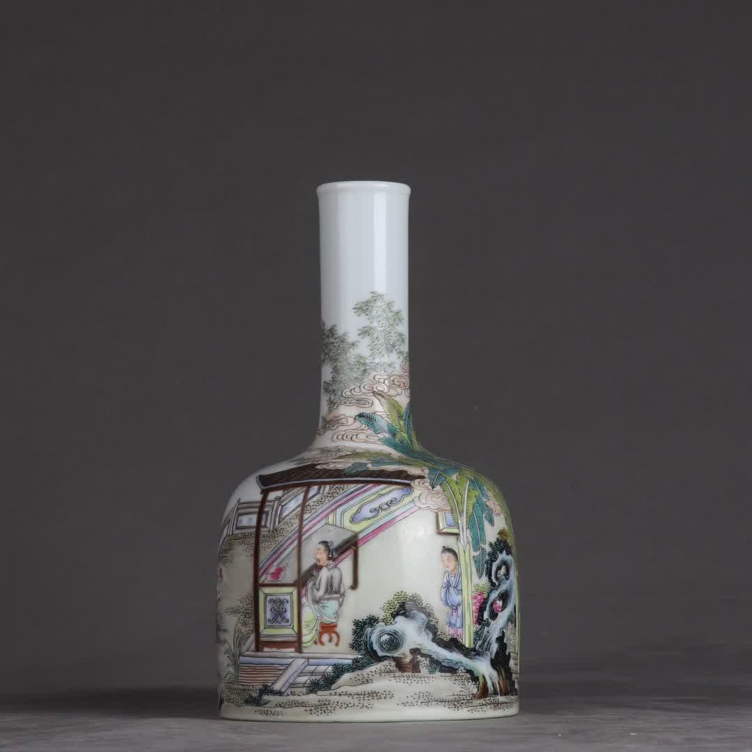 One piece: Qing Yongzheng enamel enamel with a poem inscribed by an immortal in the mountains, (1 of 9)