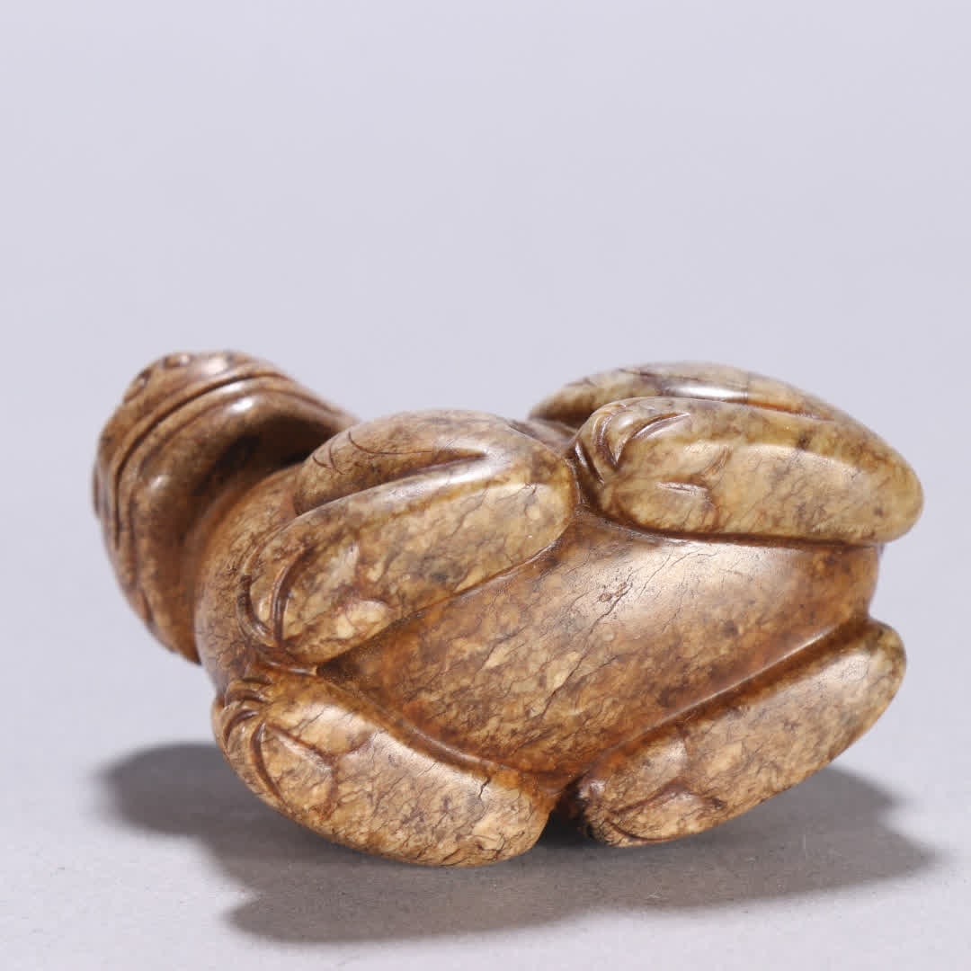 A piece of ancient Han dynasty jade beast carving - 9