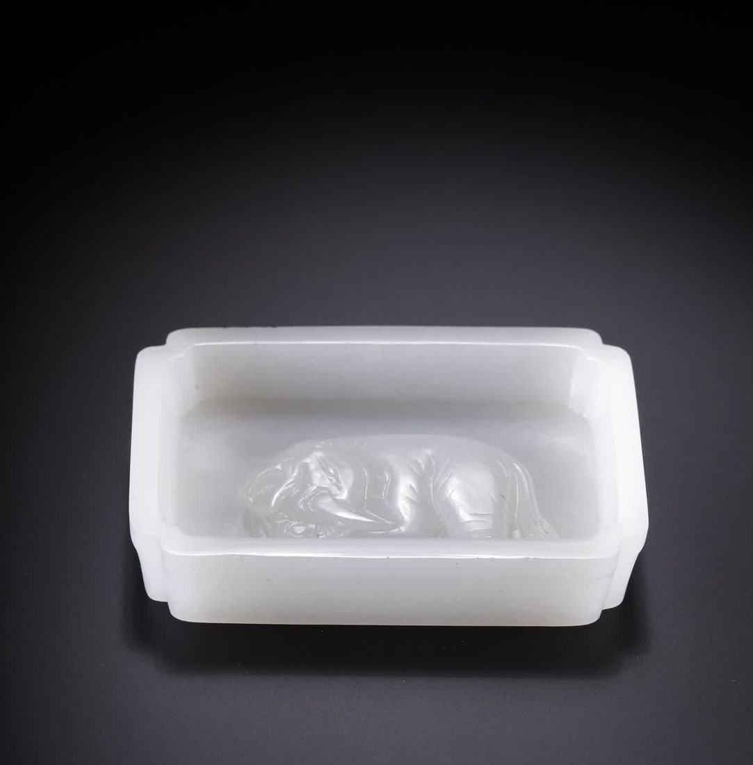 A Qing Dynasty Hetian jade with a Taiping Xiang brush lick (1 of 9)