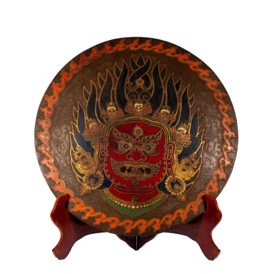 A Qing Dynasty Tibetan-style shield (1 of 9)