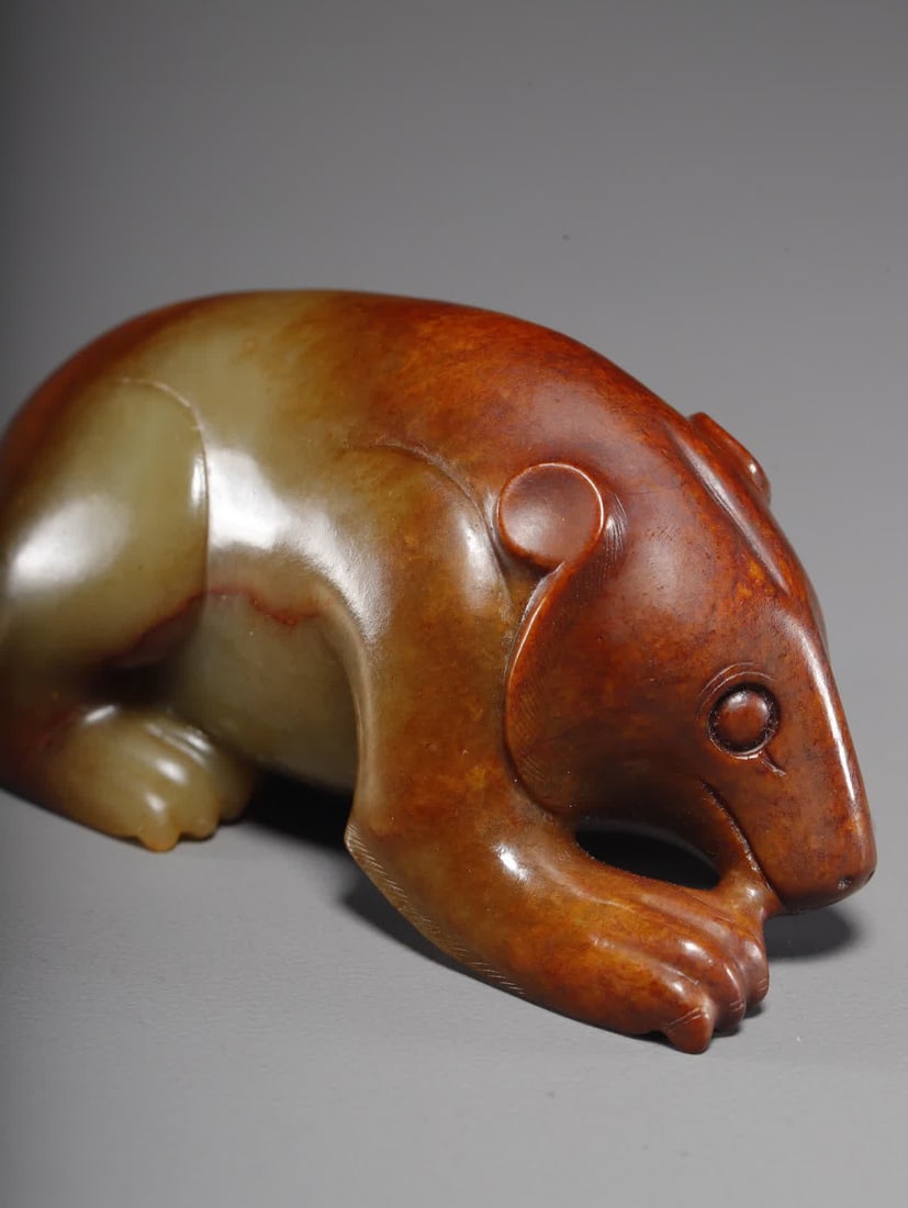 One Hetian jade bear - 8