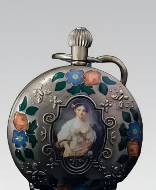 A late Qing silver-cased pocket watch: A late Qing silver-cased pocket watch SIZE: D:5cm (The Dimensions Of All Batches Are Manually Measured.If You Need More Detailed Information, Please Contact Our Customer Service Before Bidding.)