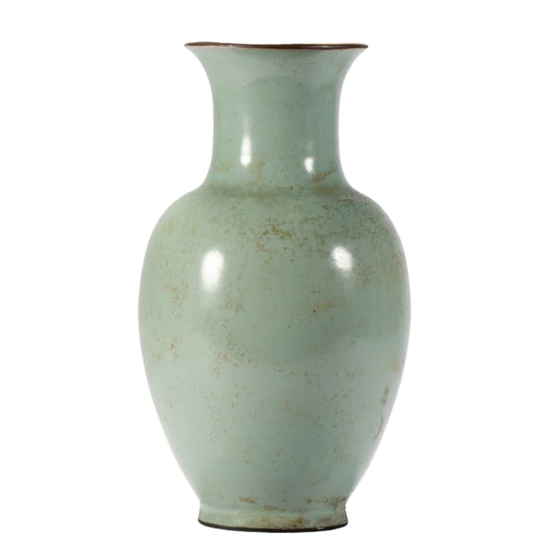 One Qing Dynasty official kiln vase: Qing Dynasty official kiln vase SIZE: L:13cm W:13cm H:26cm W:1180g (The Dimensions Of All Batches Are Manually Measured.If You Need More Detailed Information, Please Contact Our Customer Service