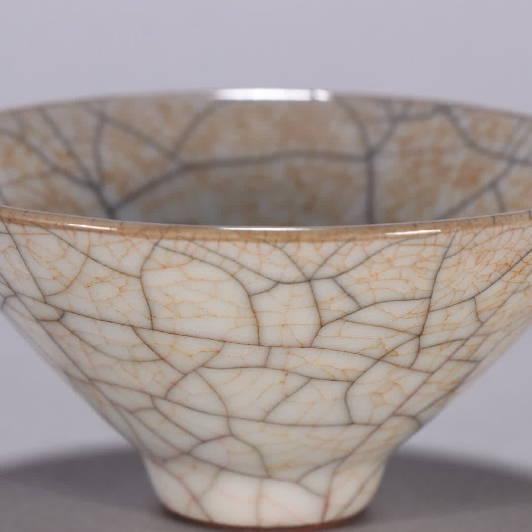 One is a Song Dynasty Ge kiln tea bowl - 2