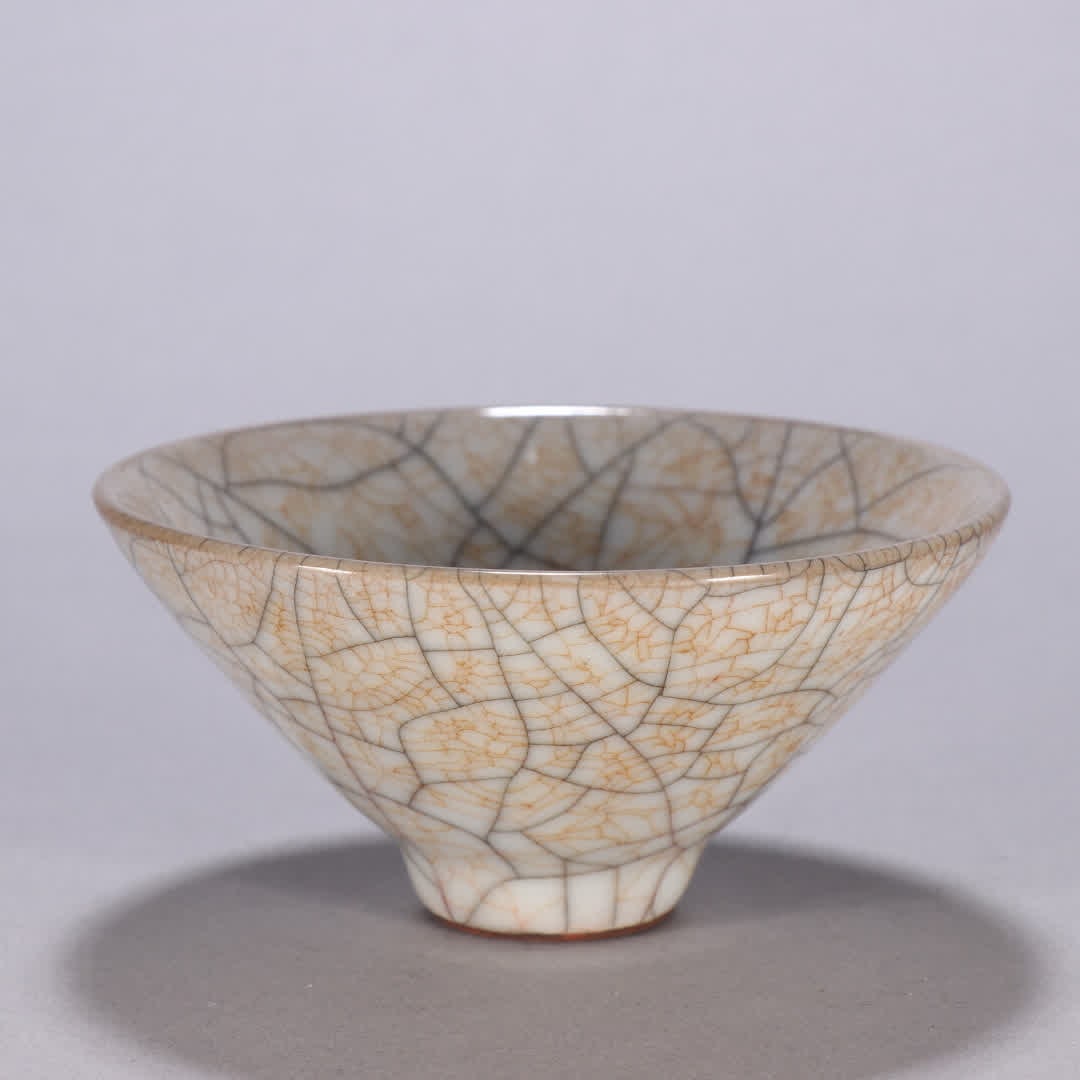 One is a Song Dynasty Ge kiln tea bowl - 3