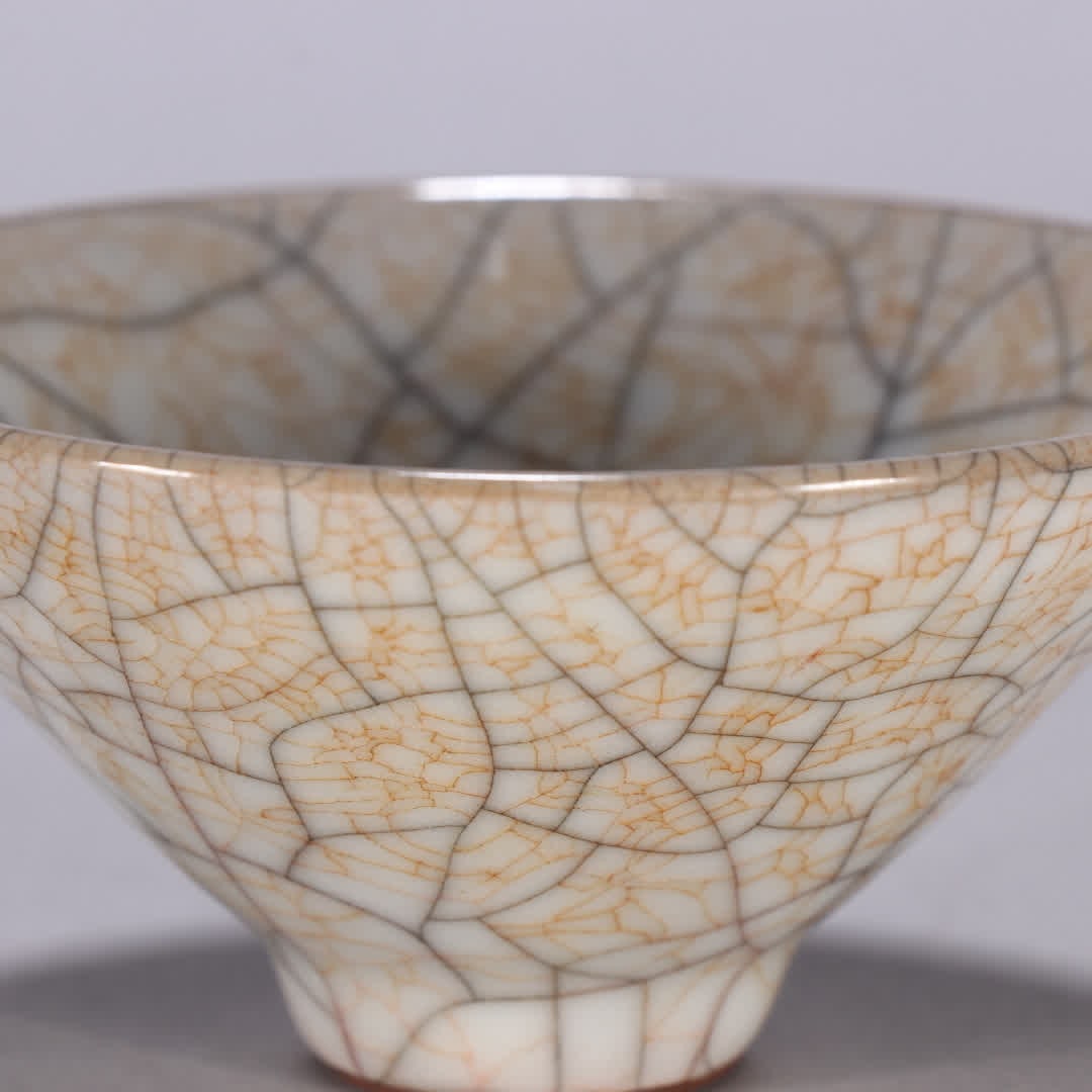 One is a Song Dynasty Ge kiln tea bowl - 4