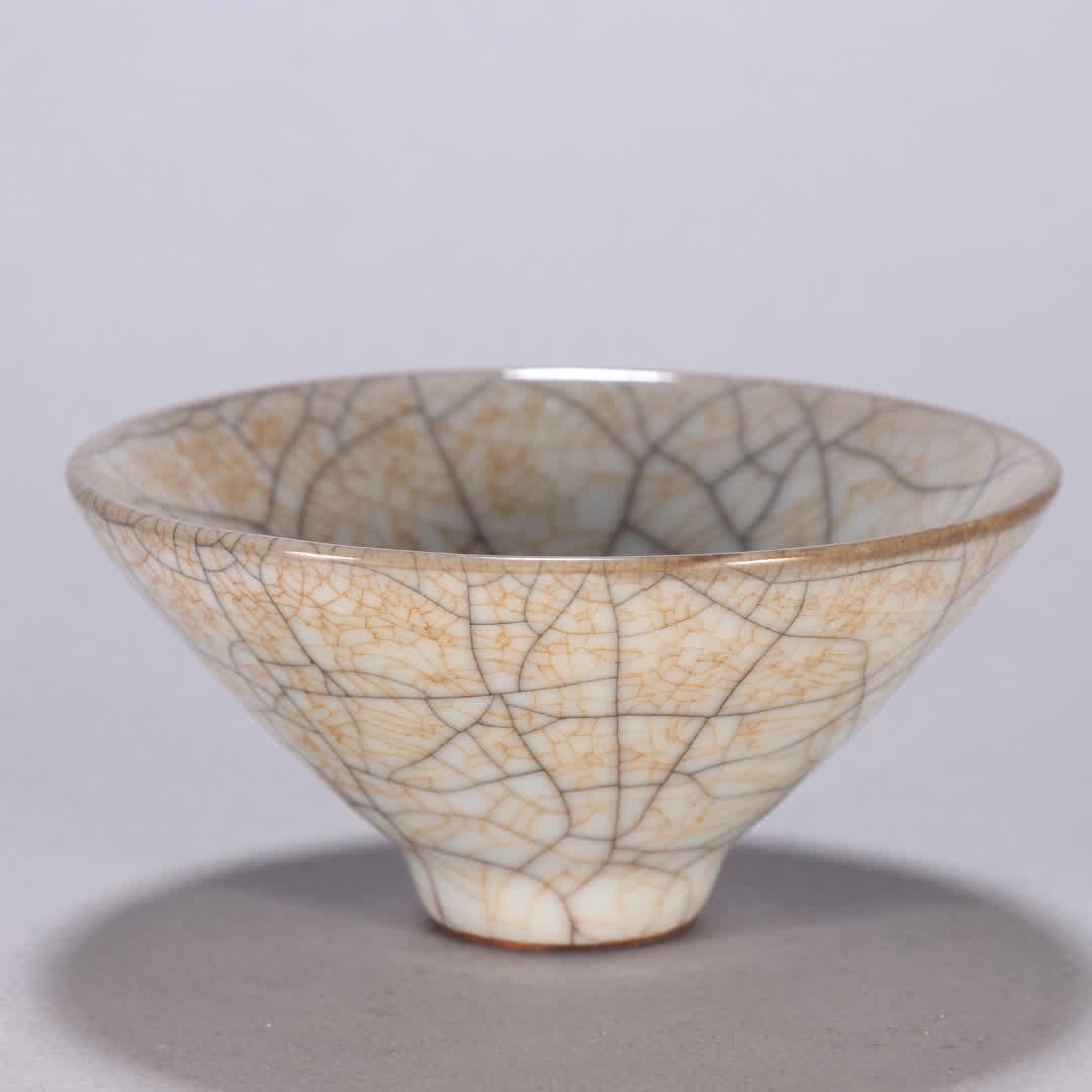 One is a Song Dynasty Ge kiln tea bowl - 5