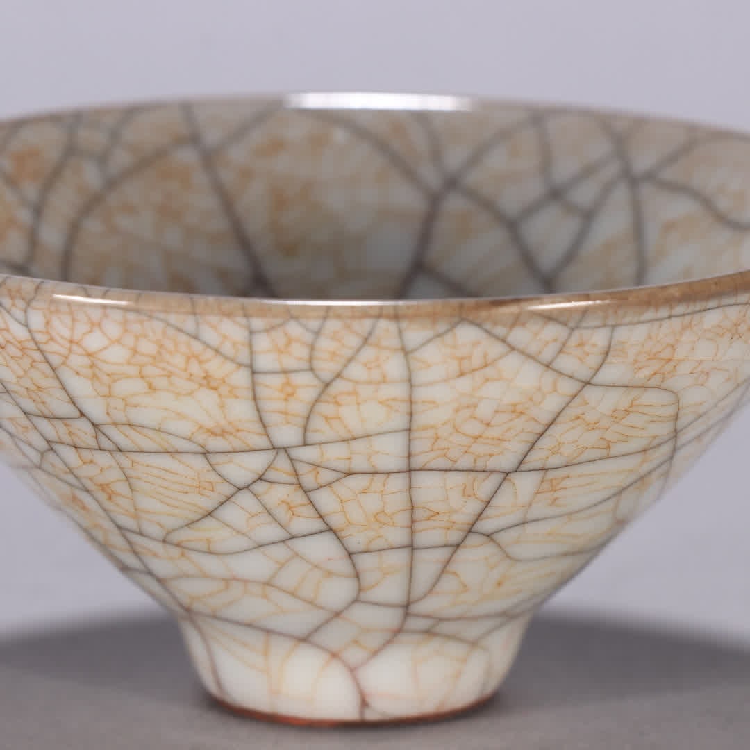 One is a Song Dynasty Ge kiln tea bowl - 6