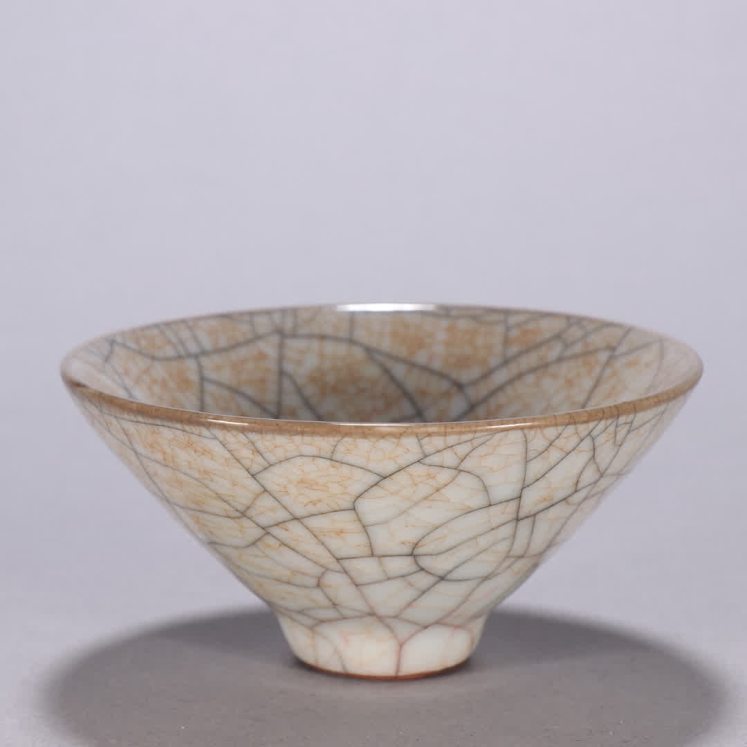 One is a Song Dynasty Ge kiln tea bowl - 7