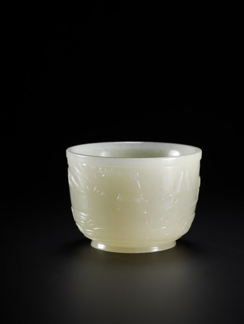 A Hetian jade Taibai Drunken Jade Cup - 2