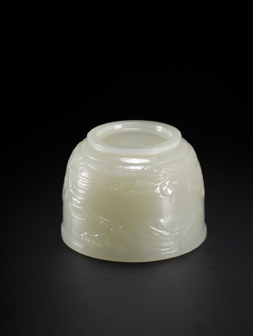 A Hetian jade Taibai Drunken Jade Cup - 6