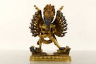 A Gilt Bronze Figure Of Yamantaka Vajra