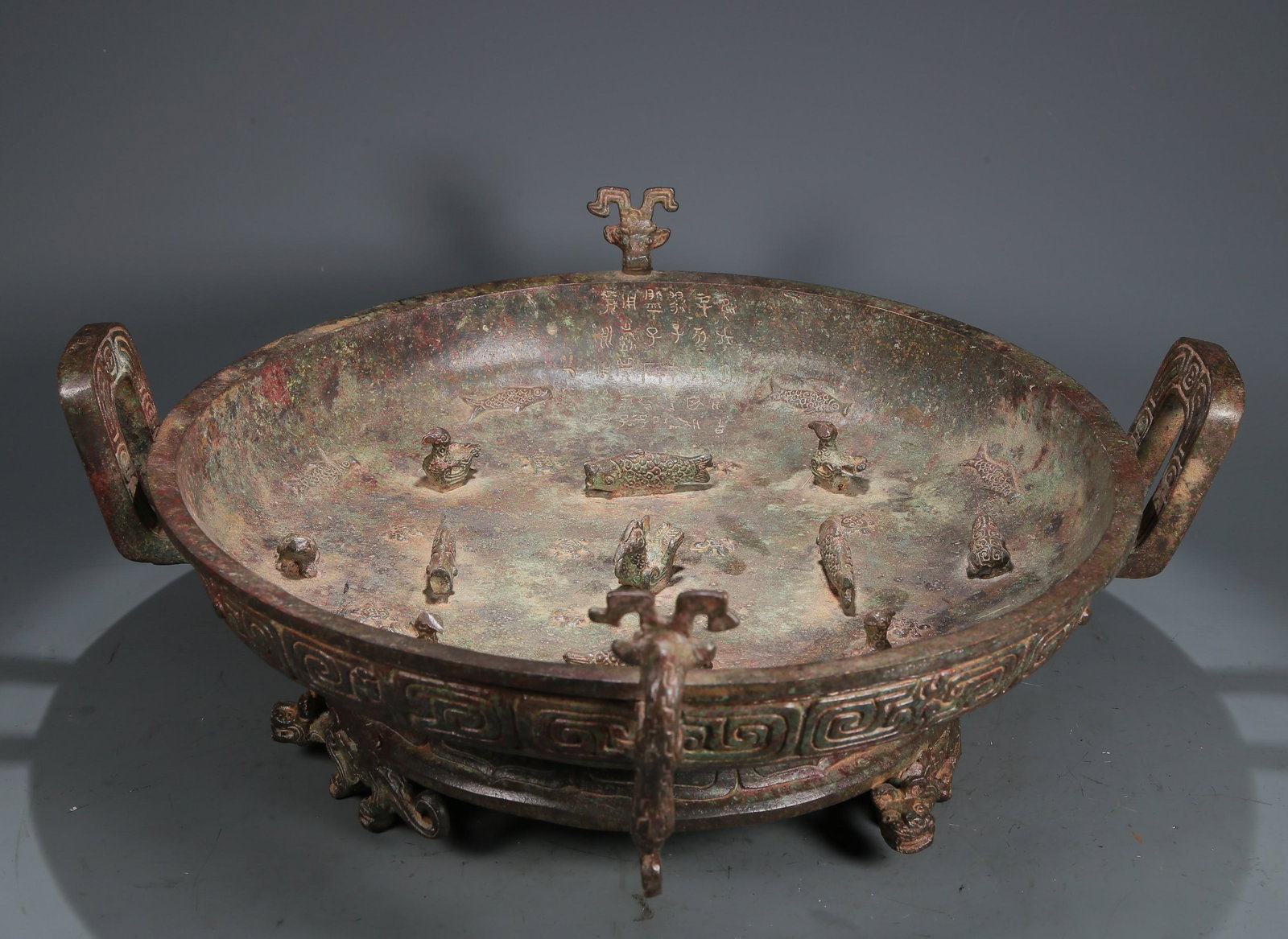 A Fabulous Bronze Tripod Dish With Inscriptions (1 of 11)