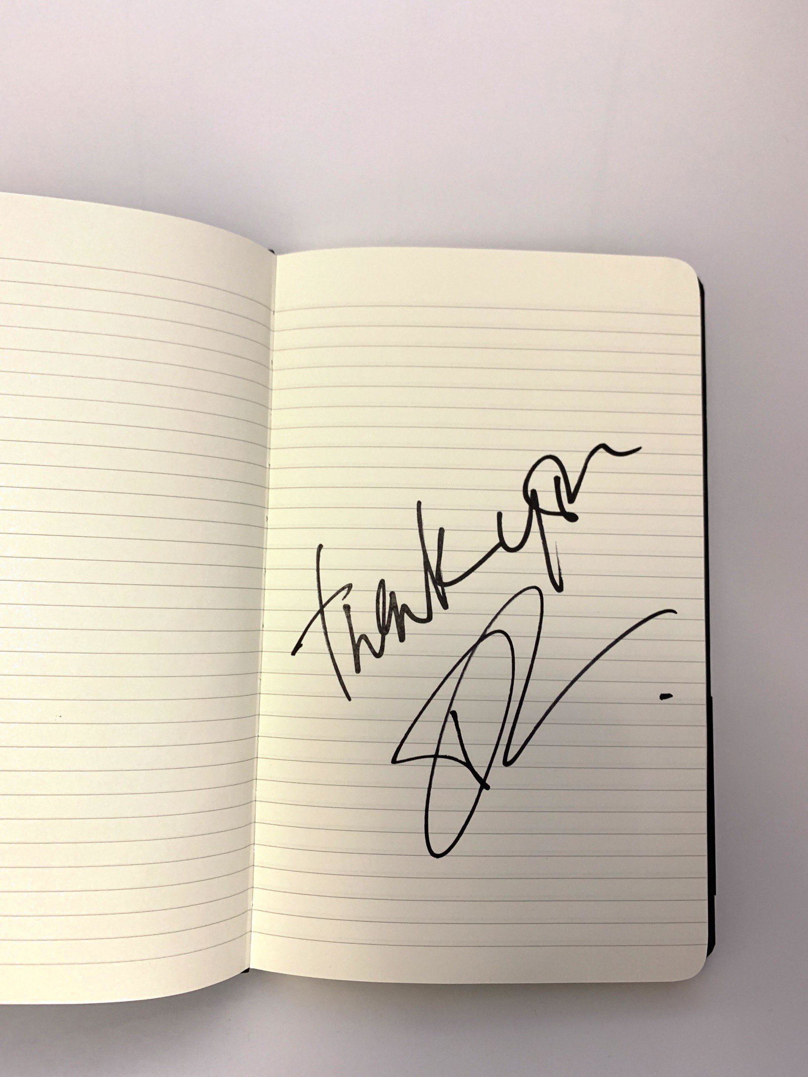 Daniel Craig Signed Notebook (1 of 2)