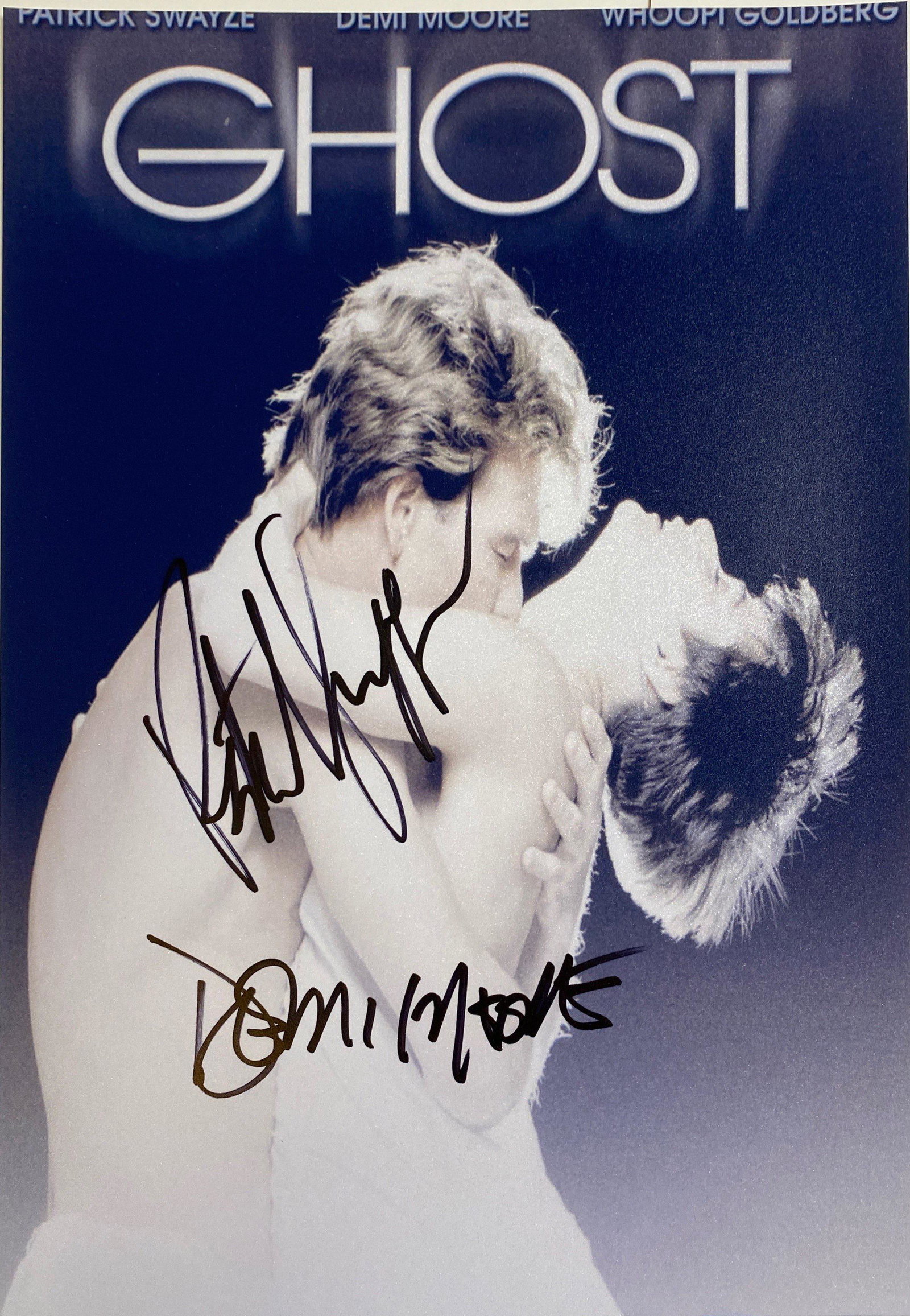 Autograph Signed Ghost Photo: Autograph Name(s): Patrick Swayze, Demi Moore8 x 10 Genuie Autographed Photo Excellent Condition and Certified Please read our terms before placing bids.