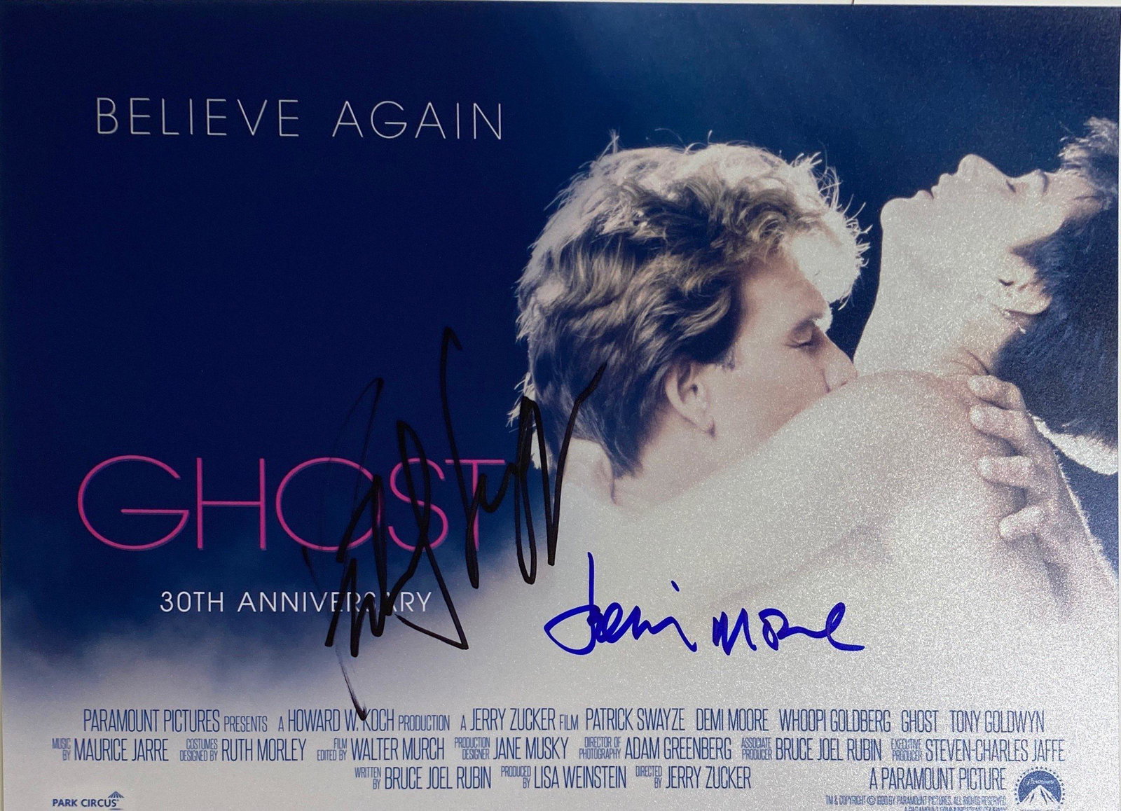 Autograph Signed Ghost Photo: Autograph Name(s): Patrick Swayze, Demi Moore8 x 10 Genuie Autographed Photo Excellent Condition and Certified Please read our terms before placing bids.