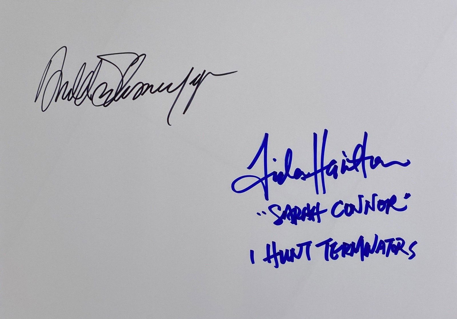 Autograph Signed Terminator Photo Paper (1 of 1)