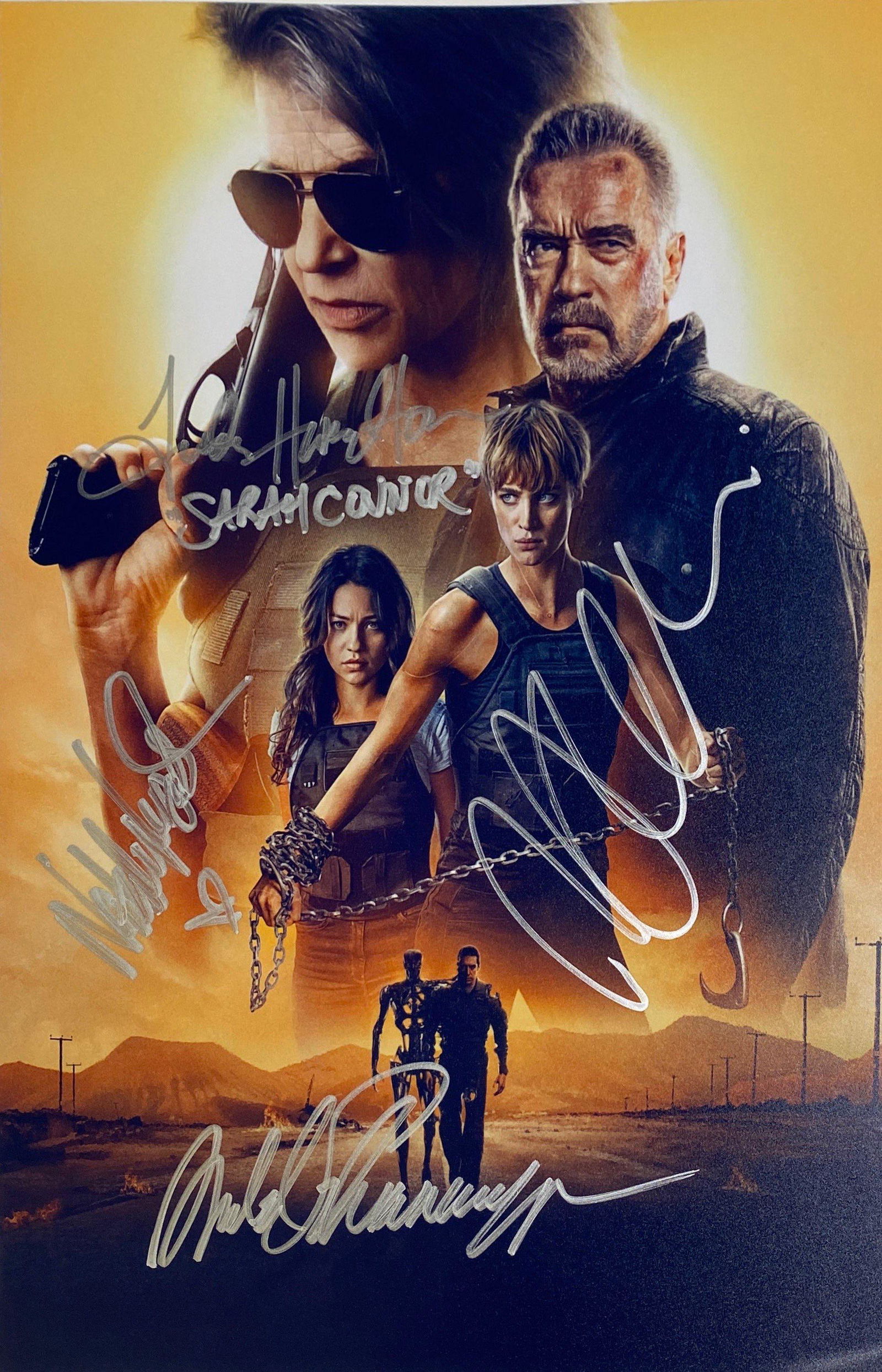 Autograph Signed Terminator Dark Fate Photo (1 of 1)