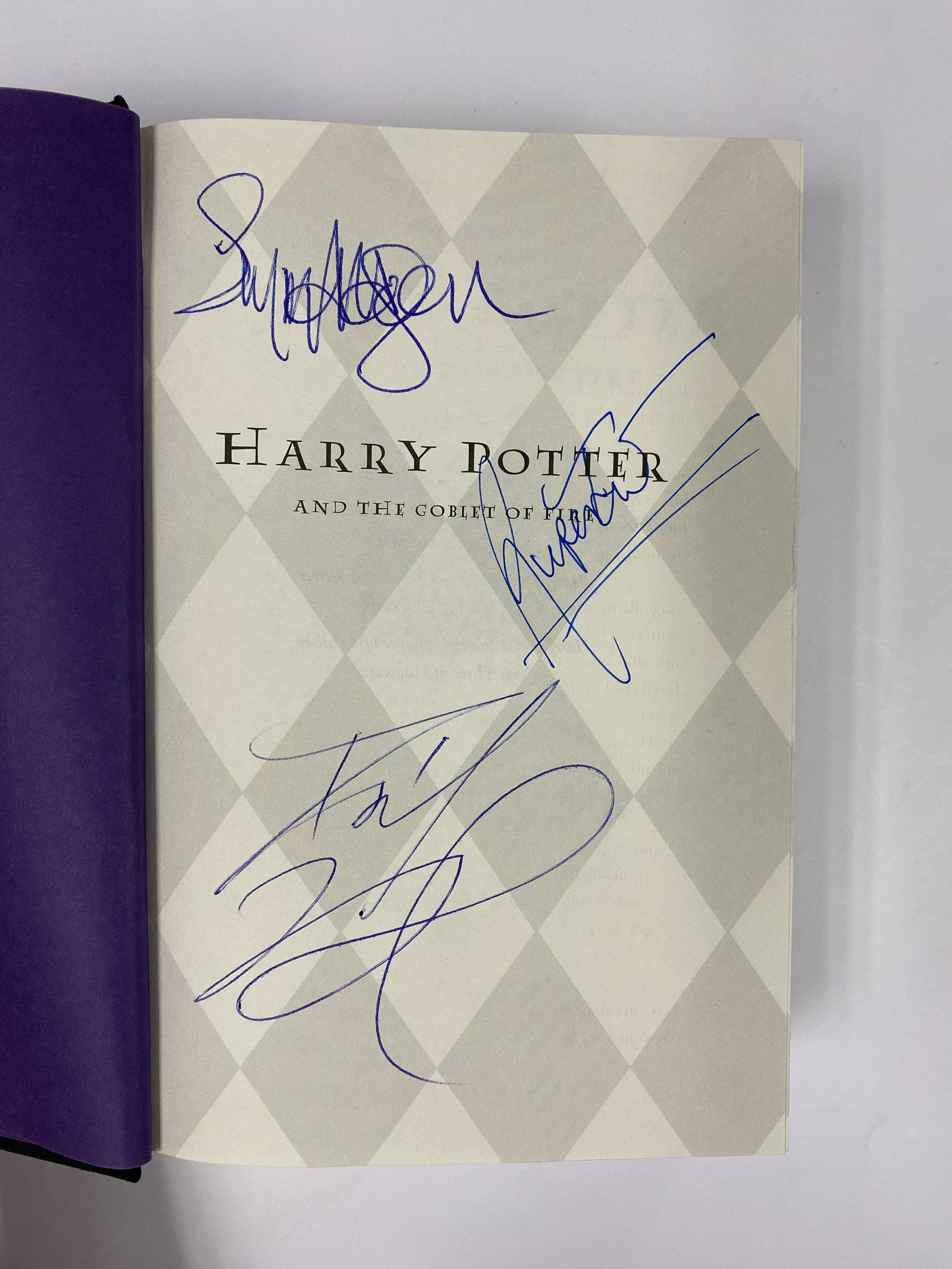 Signed 1st Print Harry Potter Goblet Fire Book (1 of 3)