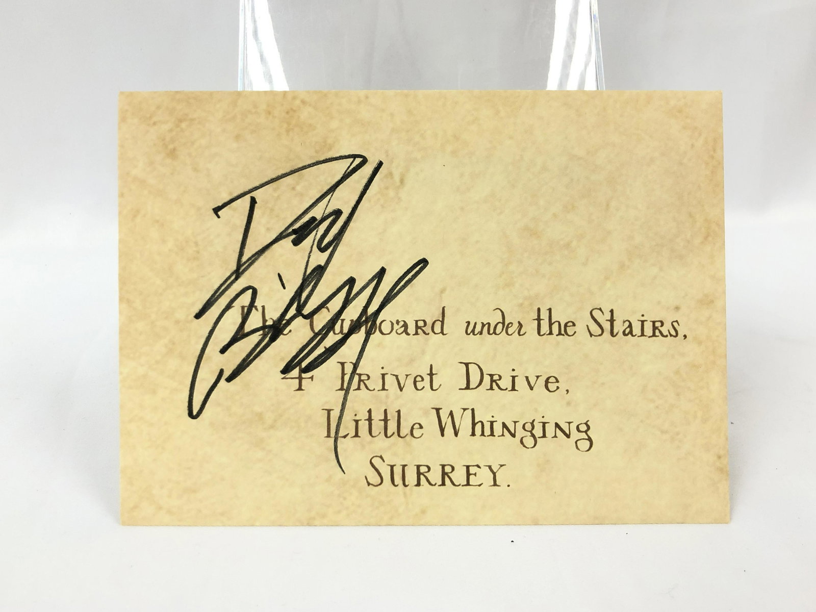 Harry Potter Daniel Radcliffe Signd Letter: Autographed by:Daniel RadcliffeItem is in Excellent Condition and Certified. Please read our terms before placing bids.