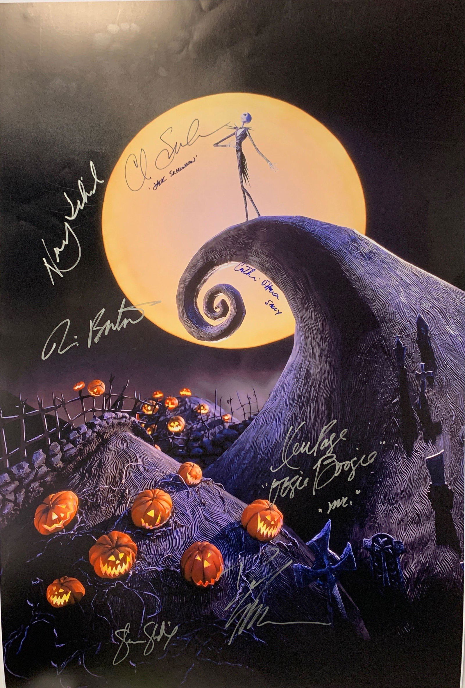 Autograph Nightmare Before Christmas Poster (1 of 1)