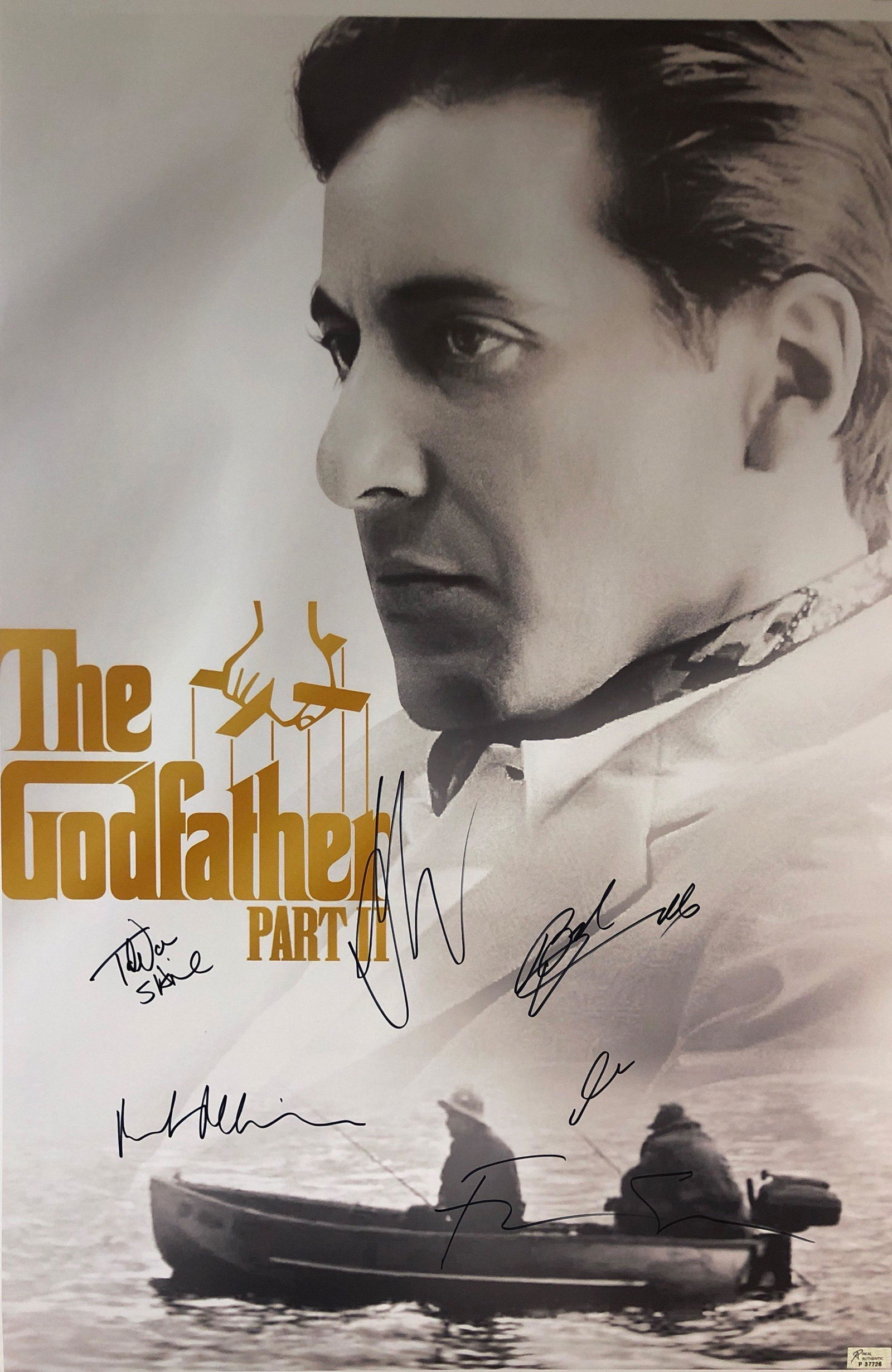 Al Pacino Autograph Godfather Part 2 Poster: Category: Autograph CollectiblesSize: Width 24 inches x Height 36 inchesAutograph Includes: Al Pacino, Robert Duvall, Diane Keaton, Robert De Niro, Talia Shire, Francis Ford Coppola Certified and Exce