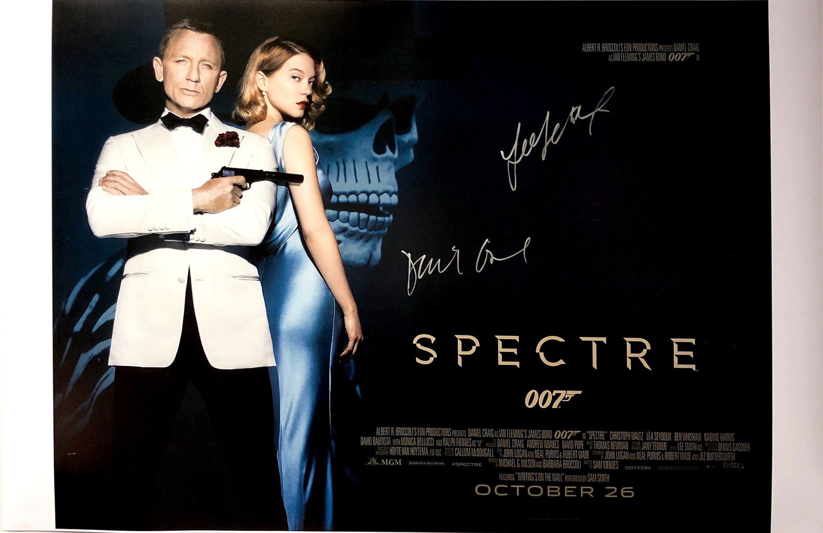 Daniel Craig Autograph James Bond 007 Spector Poster (1 of 1)