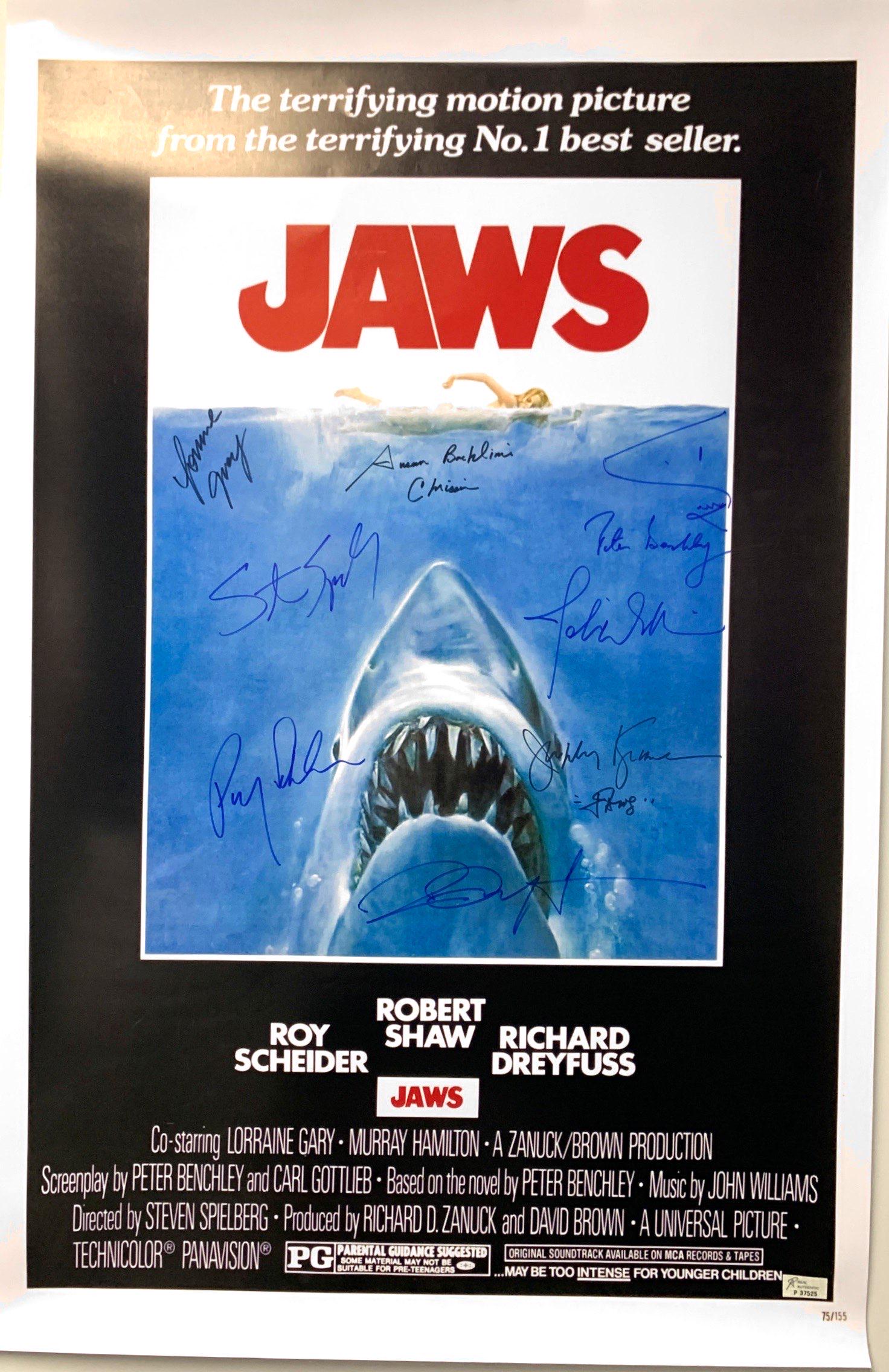 Autograph Jaws Poster (1 of 1)