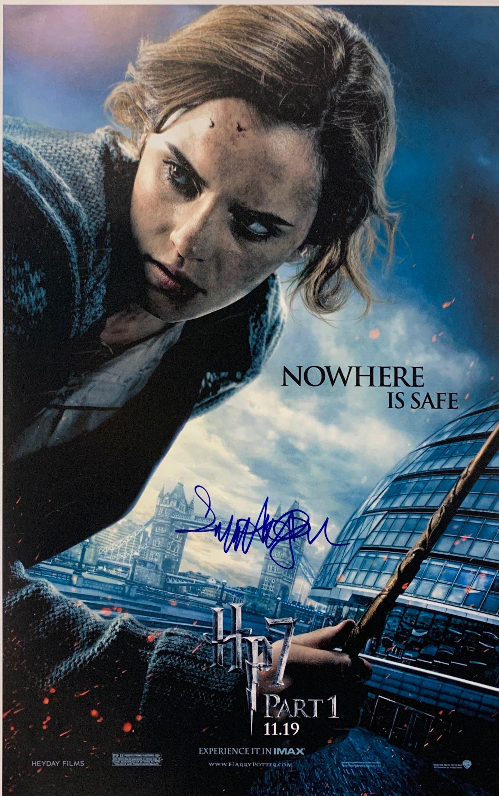 Emma Watson Autograph Harry Potter Poster (1 of 1)