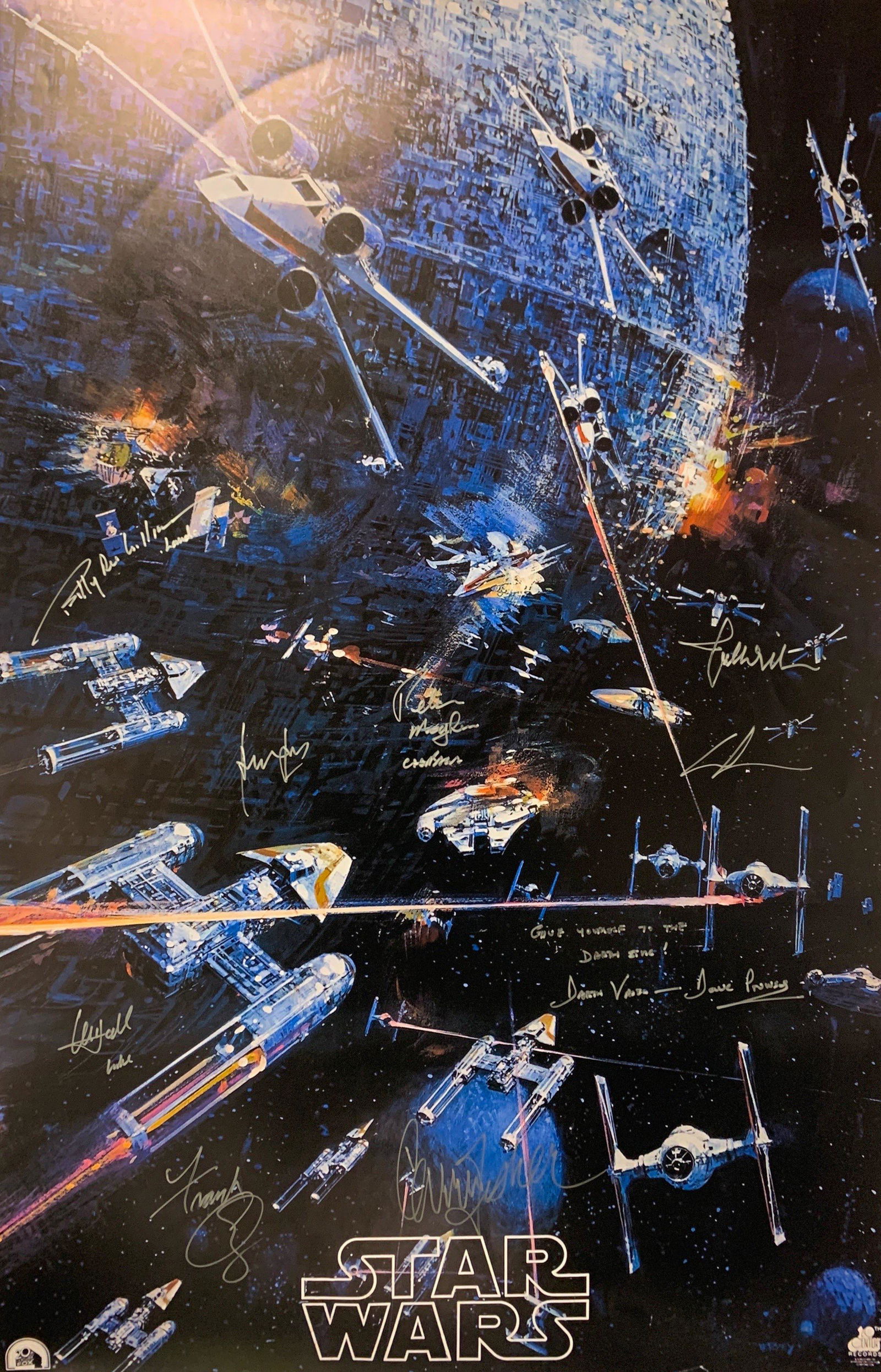 Autograph Star Wars Carrie Fisher Poster (1 of 1)