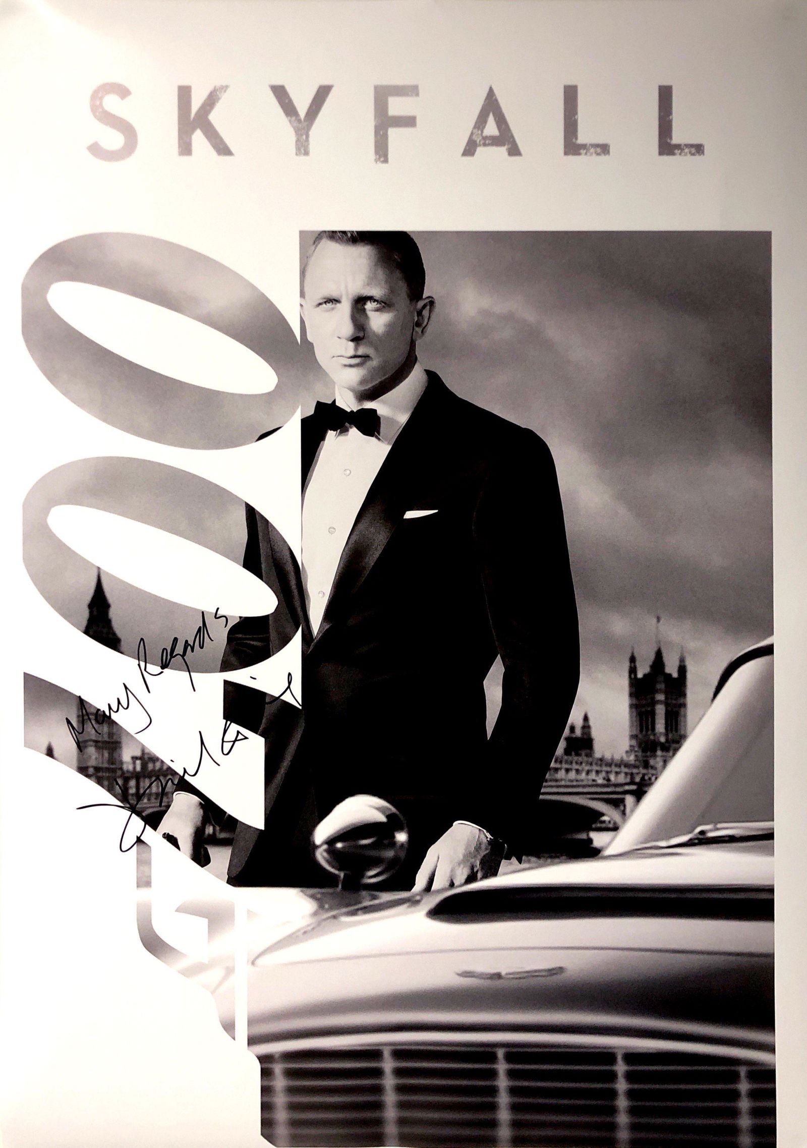 Daniel Craig Autograph James Bond 007 Poster (1 of 1)