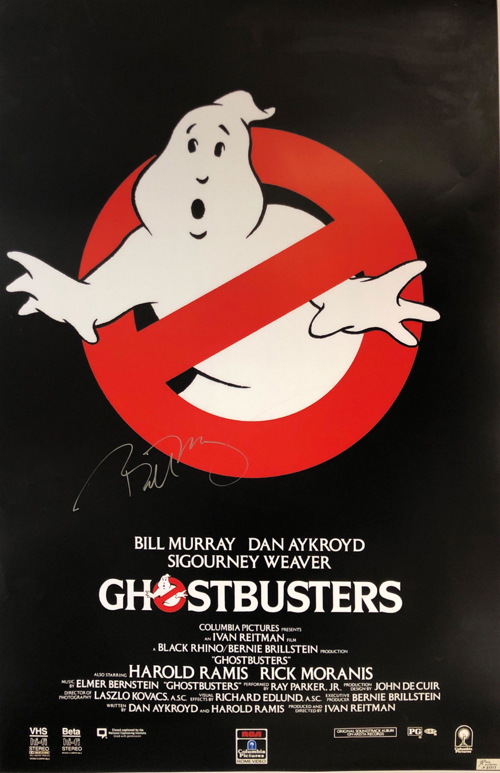 Ghostbusters Bill Murray Autograph Poster (1 of 1)