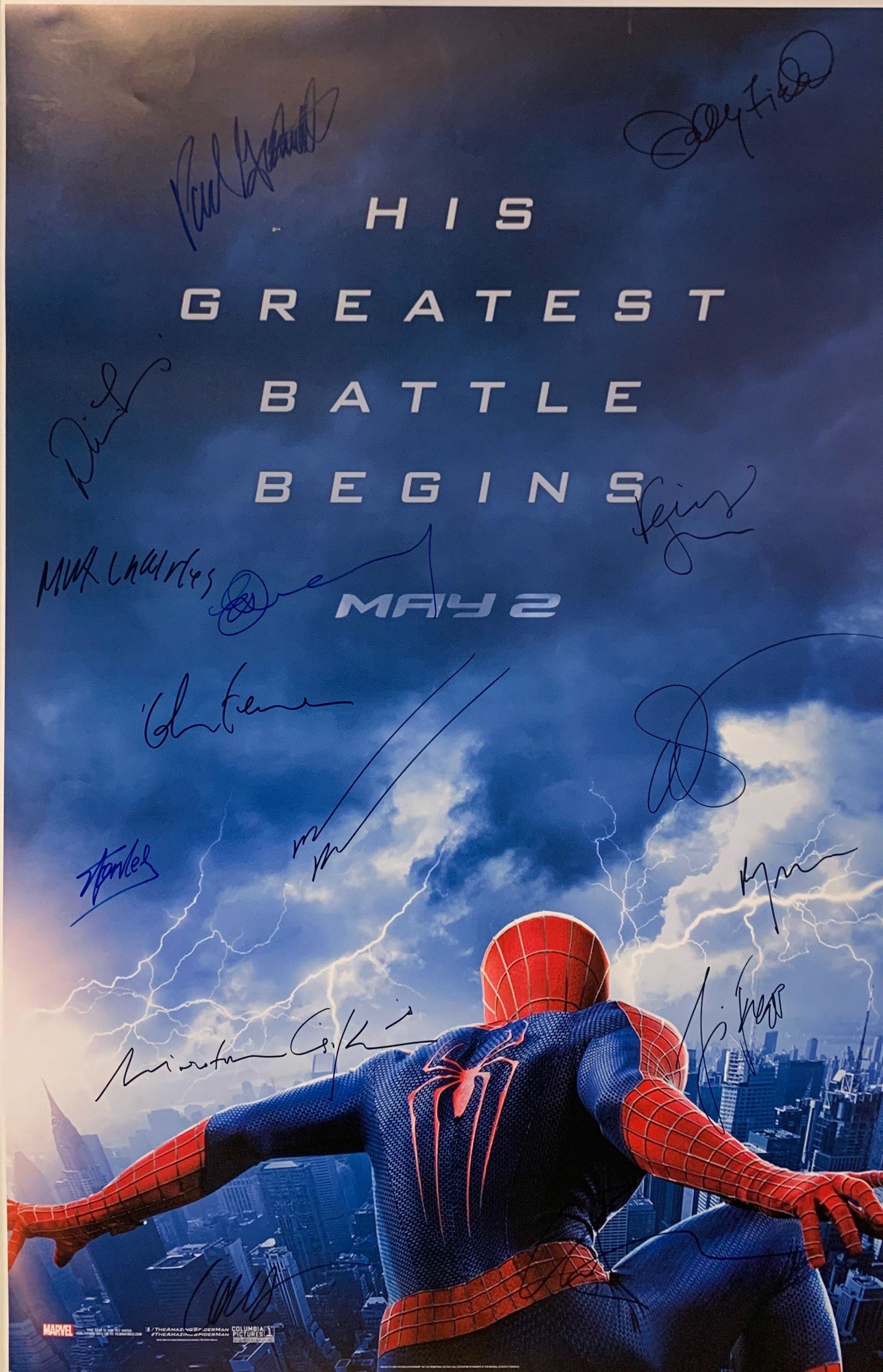 Stan Lee Autograph Amazing Spiderman Poster (1 of 1)