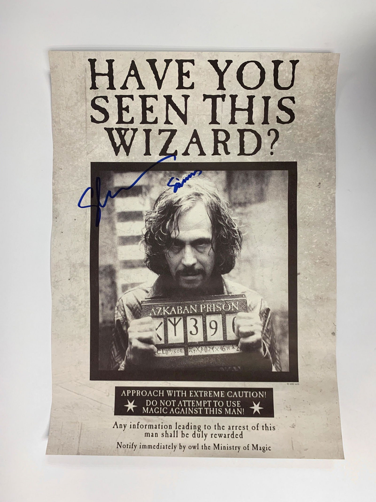 Signed Harry Potter Flyer Gary Oldman (1 of 1)