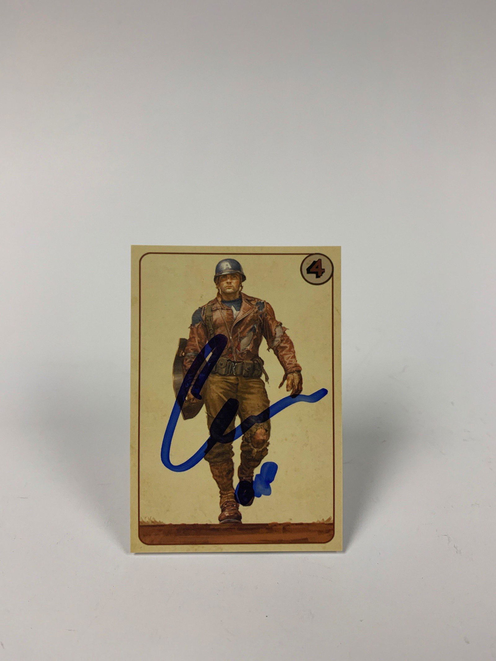 Signed Avnegers SHIELD Card Chris Evans (1 of 1)