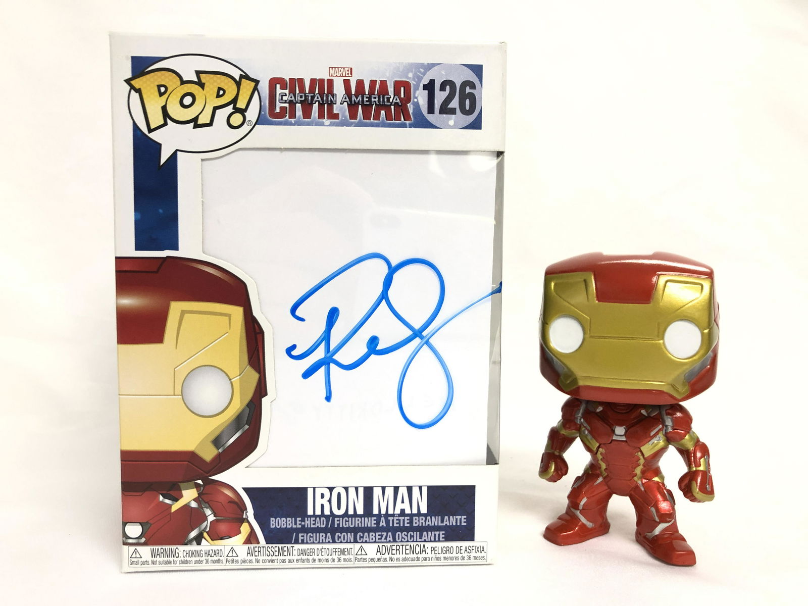 Signed Captain America Civil War Funko Pop (1 of 1)