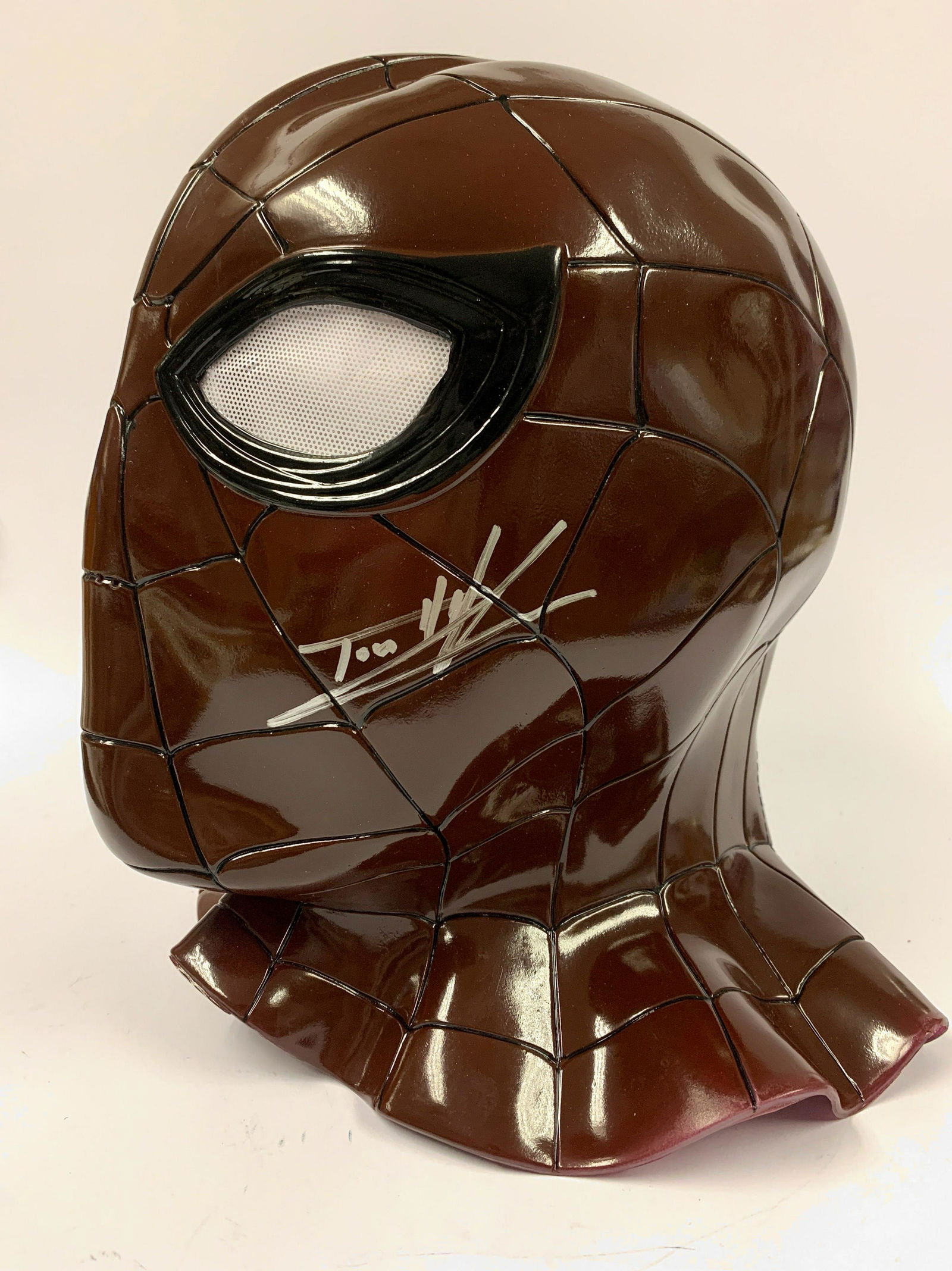 Signed Spiderman Tom Holland Mask (1 of 2)