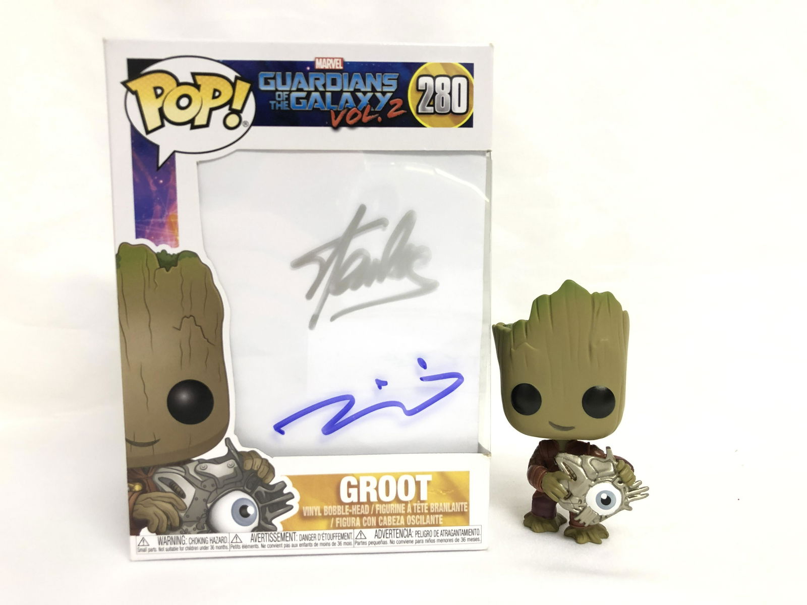 Signed Guardians of the Galaxy Groot Funko Pop (1 of 1)