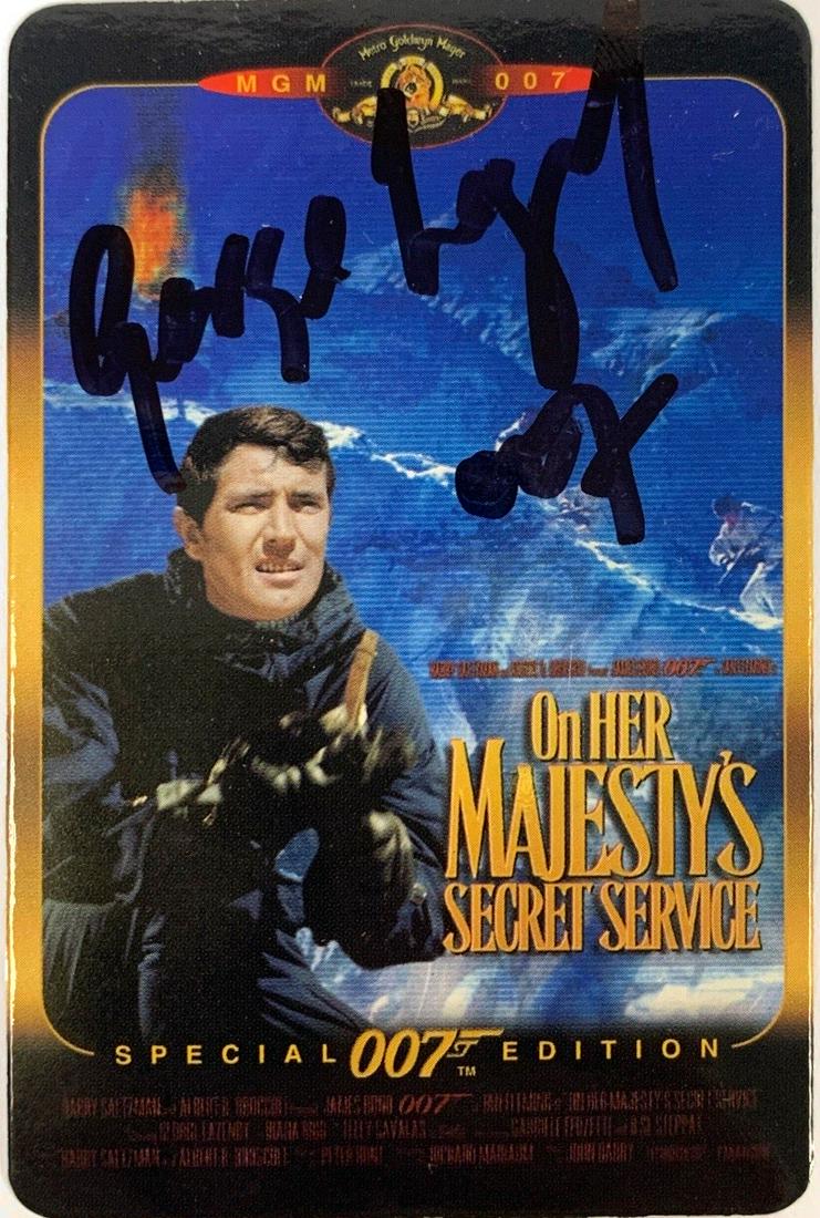 Signed James Bond 007 George Lazenby Playing Card (1 of 1)