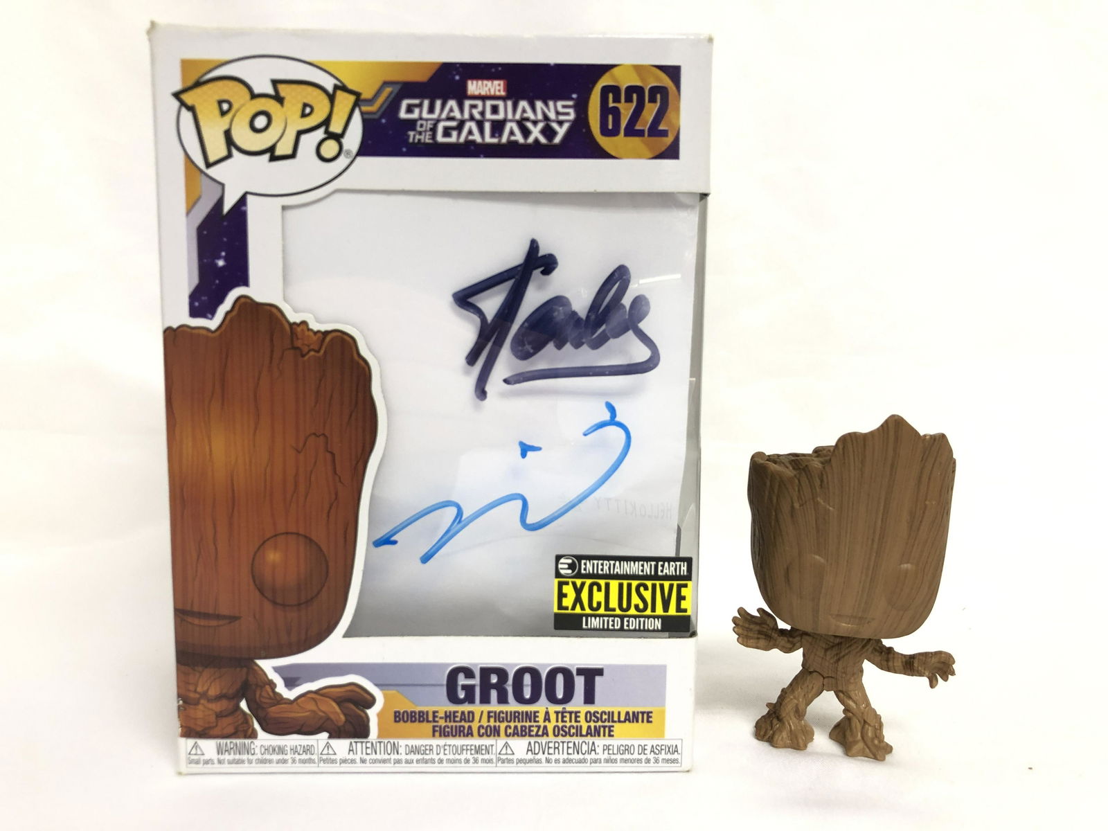 Signed Marvel Groot Vin Stan Funko Pop (1 of 1)