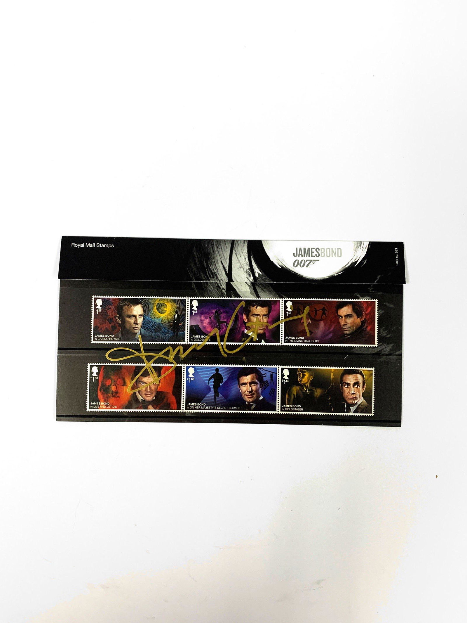 Signed James Bond 007 Daniel Craig Stamps Set (1 of 2)