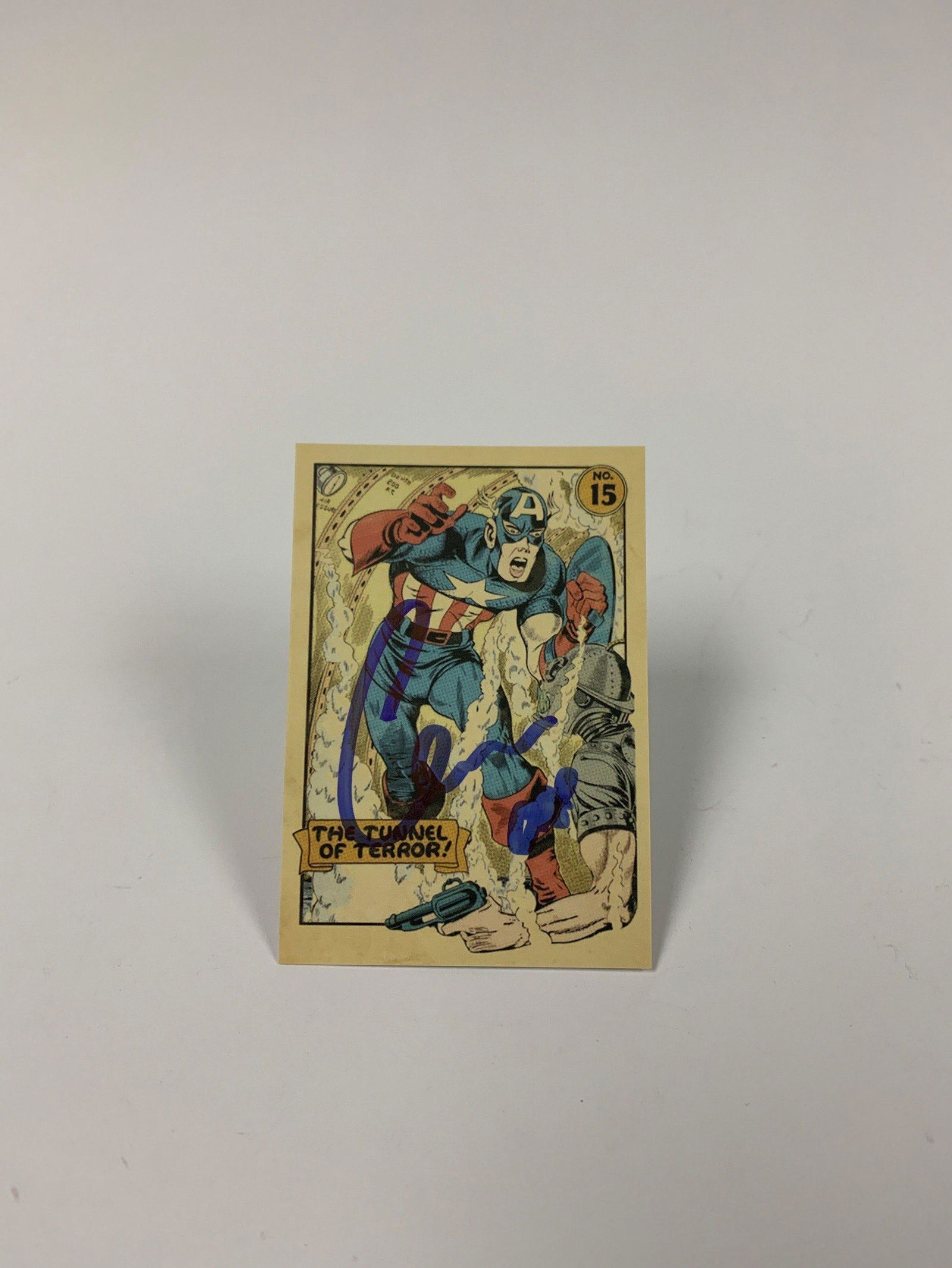 Signed Avnegers SHIELD Card Chris Evans (1 of 1)