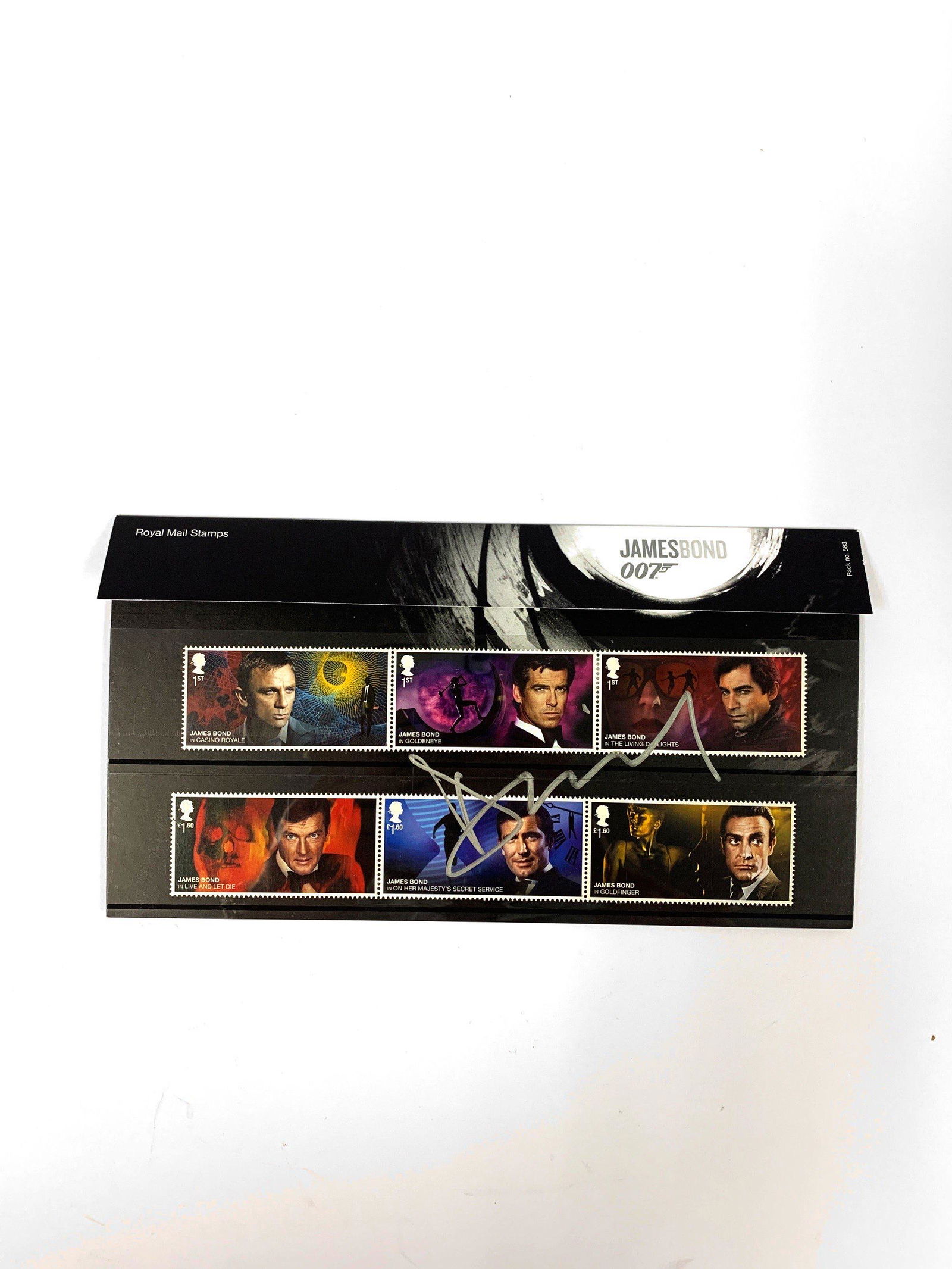 Signed James Bond 007 Daniel Craig Stamps Set (1 of 2)