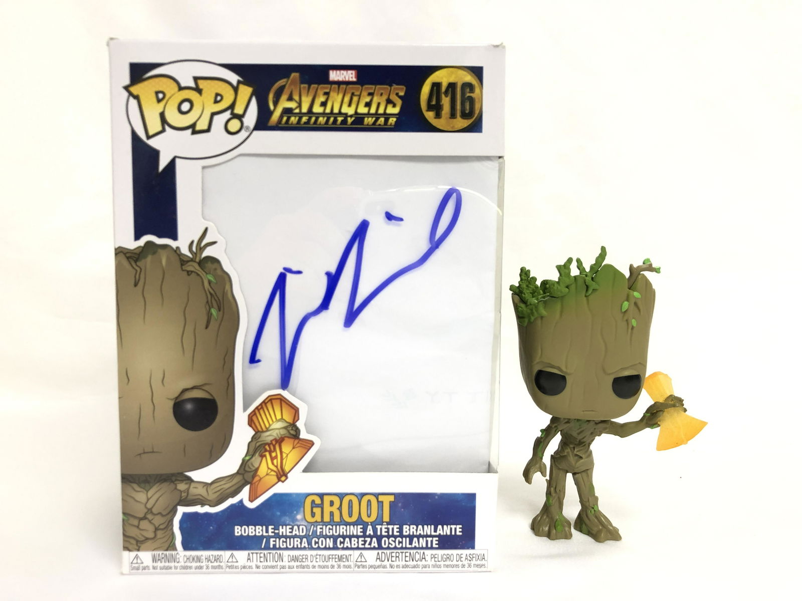 Signed Avengers Groot Funko Pop (1 of 1)