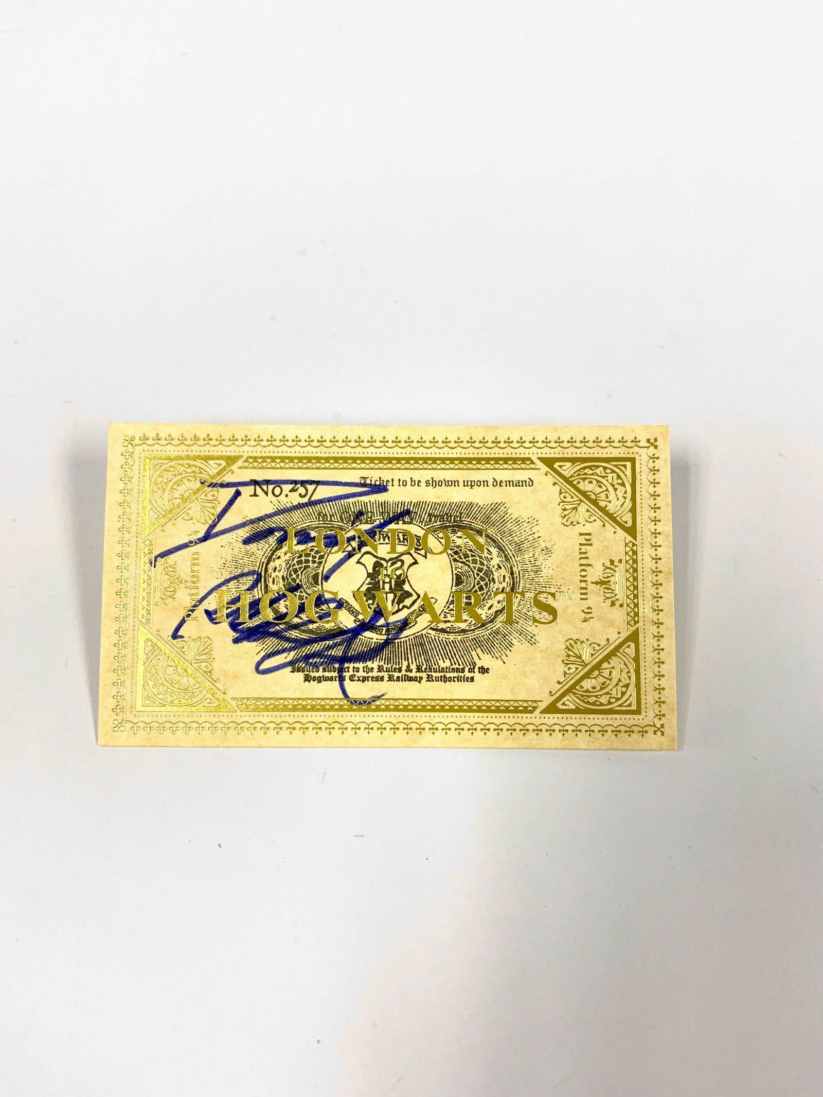 Autograph Signed Harry Potter Train Ticket Daniel (1 of 1)