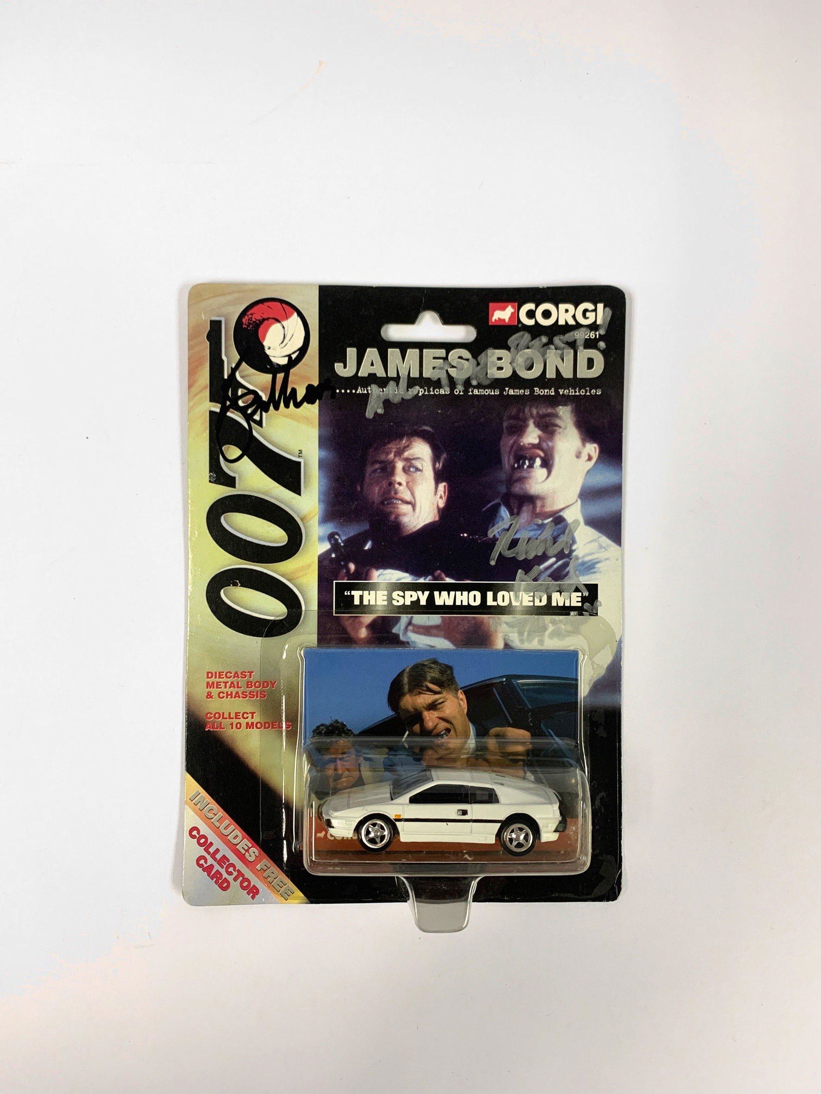 Autograph Signed James Bond Roger Moore Toy Car (1 of 2)