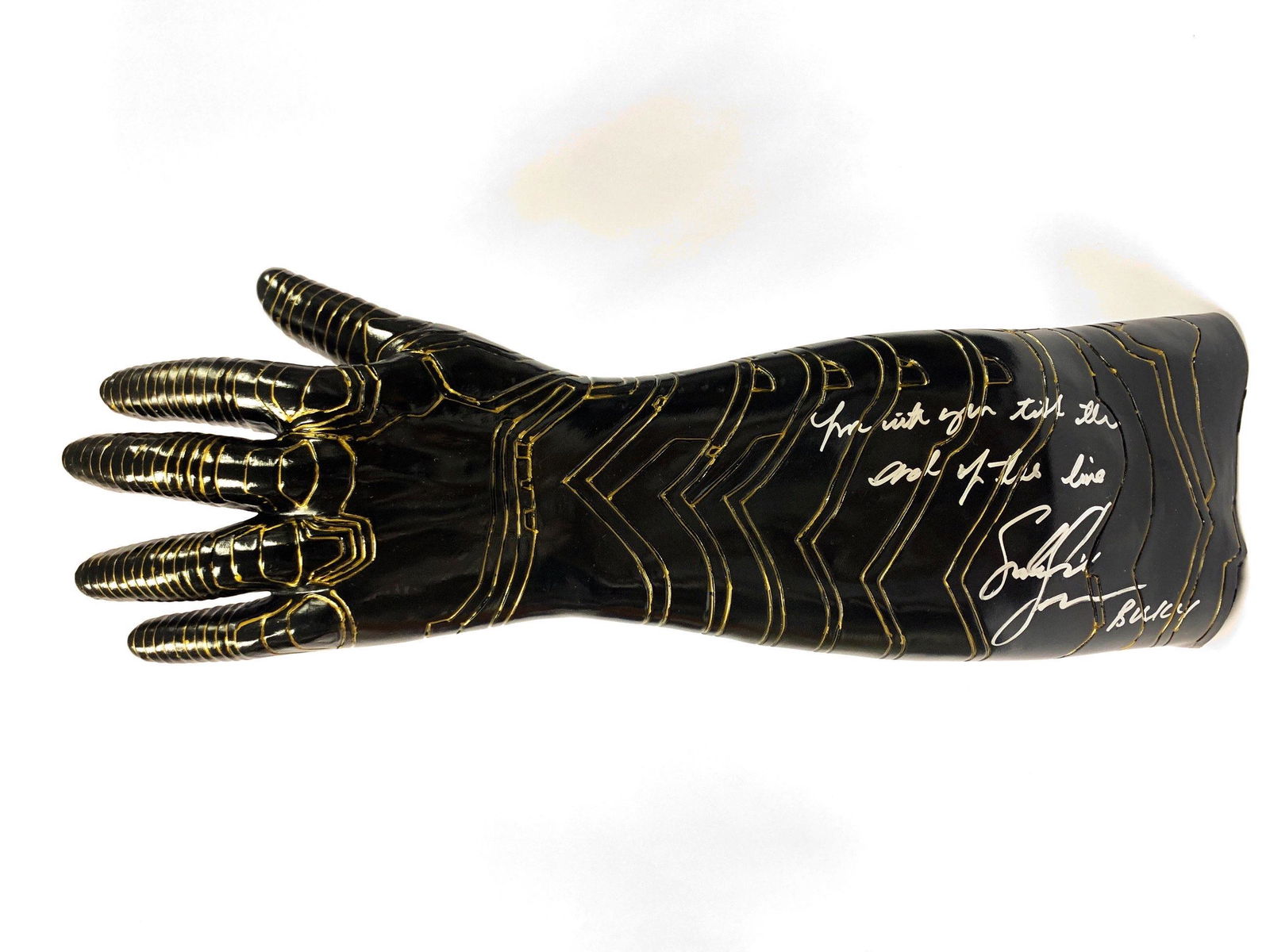 Signed Winter Soldier Sebastian Stan Glove (1 of 1)