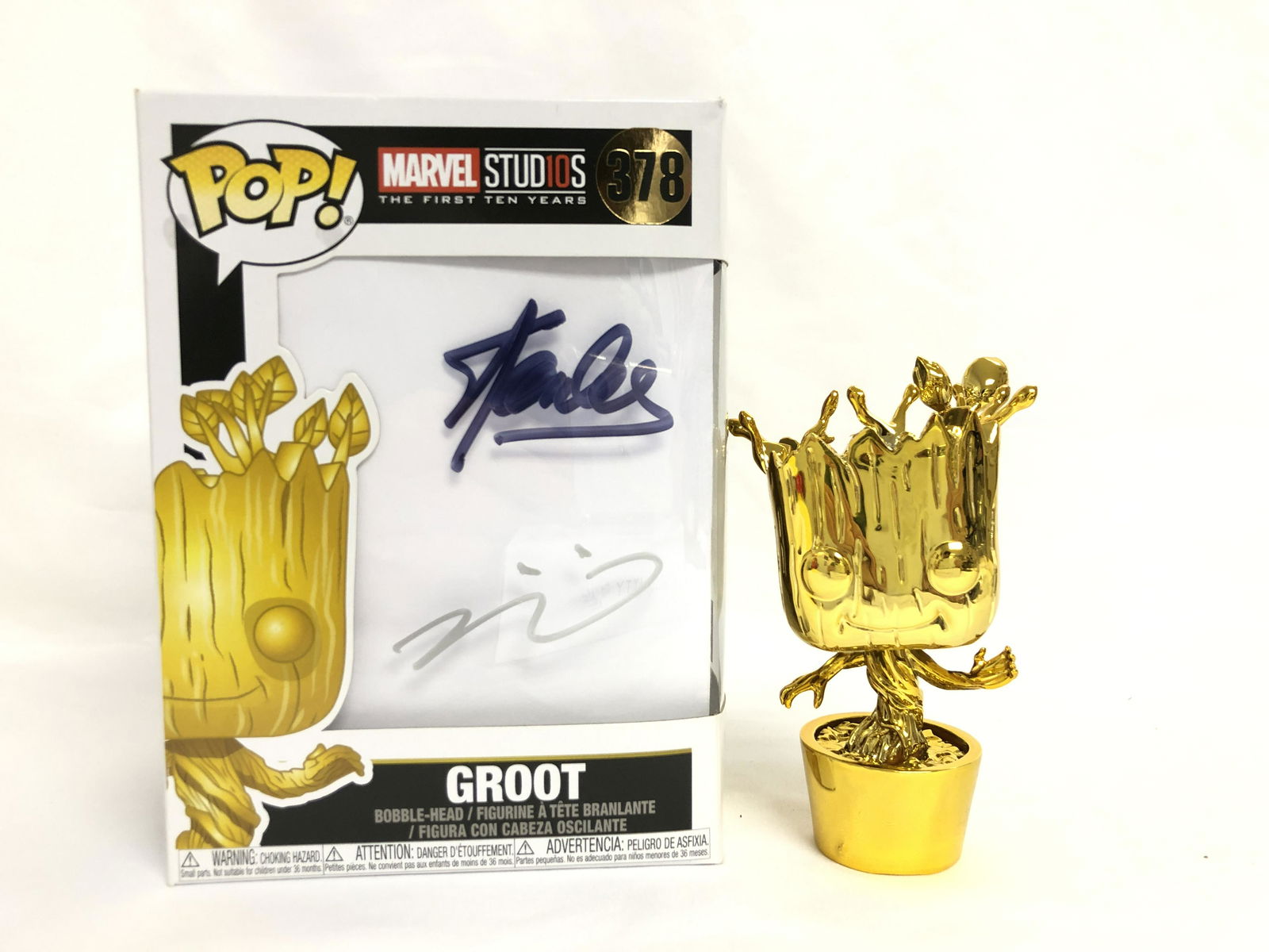 Signed Marvel Groot Vin Stan Funko Pop (1 of 1)
