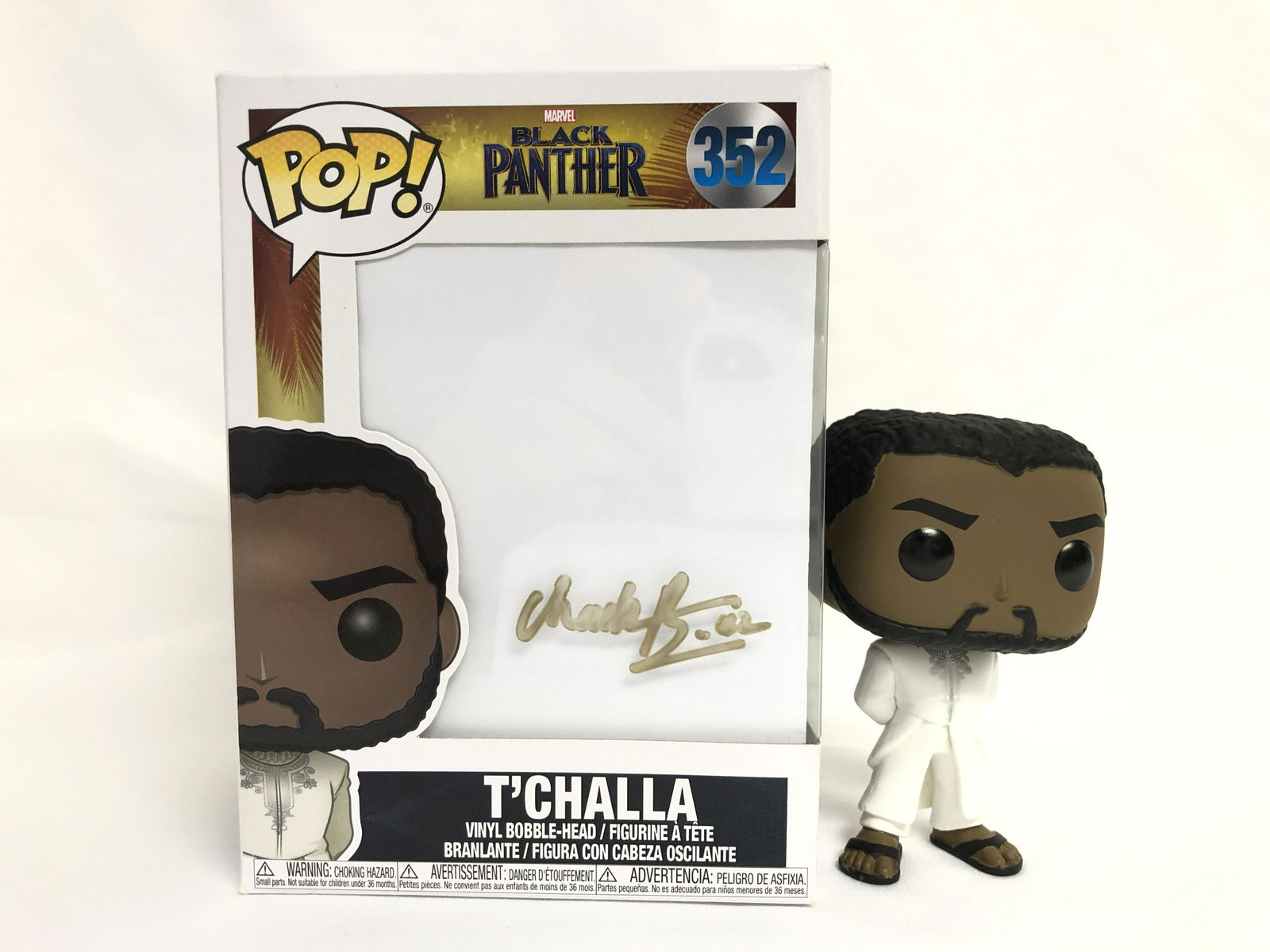 Signed Black Panther Chadwick Boseman Funko Pop (1 of 1)