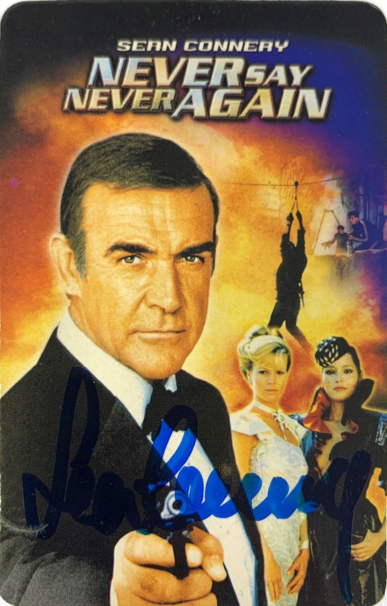 Signed James Bond 007 Sean Connery Playing Card (1 of 1)